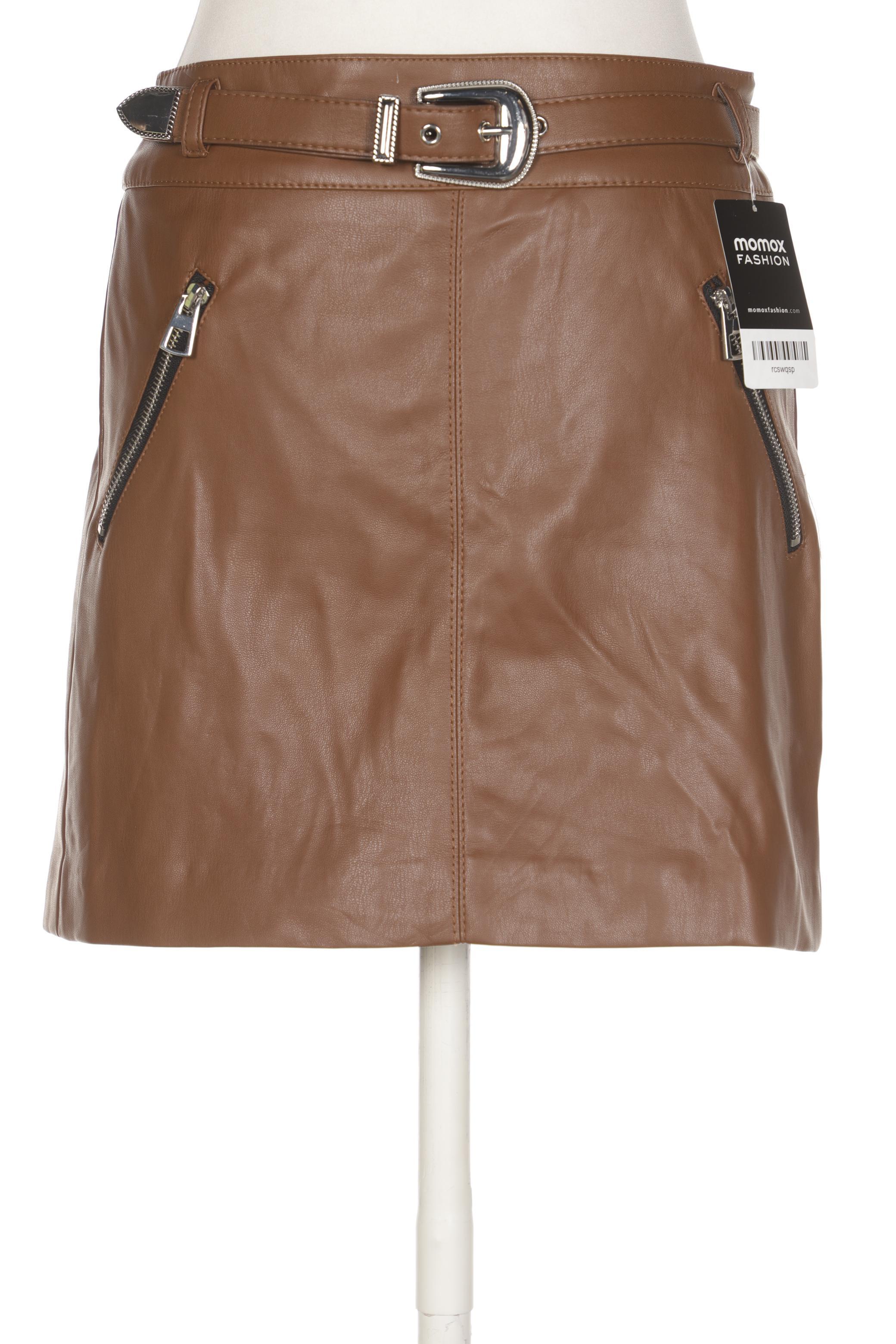 

bershka Damen Rock, braun, Gr. 38