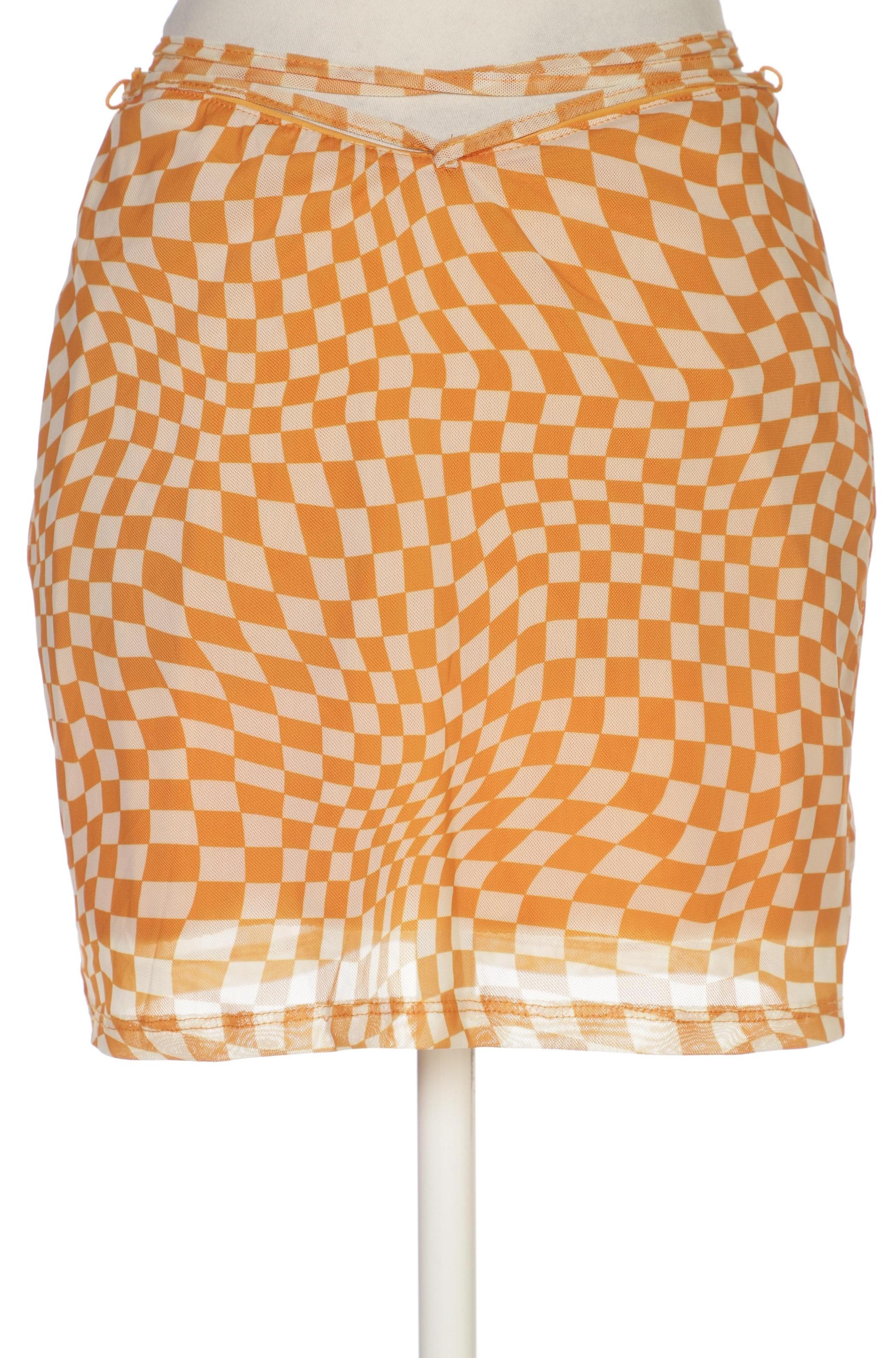 

bershka Damen Rock, orange, Gr. 38