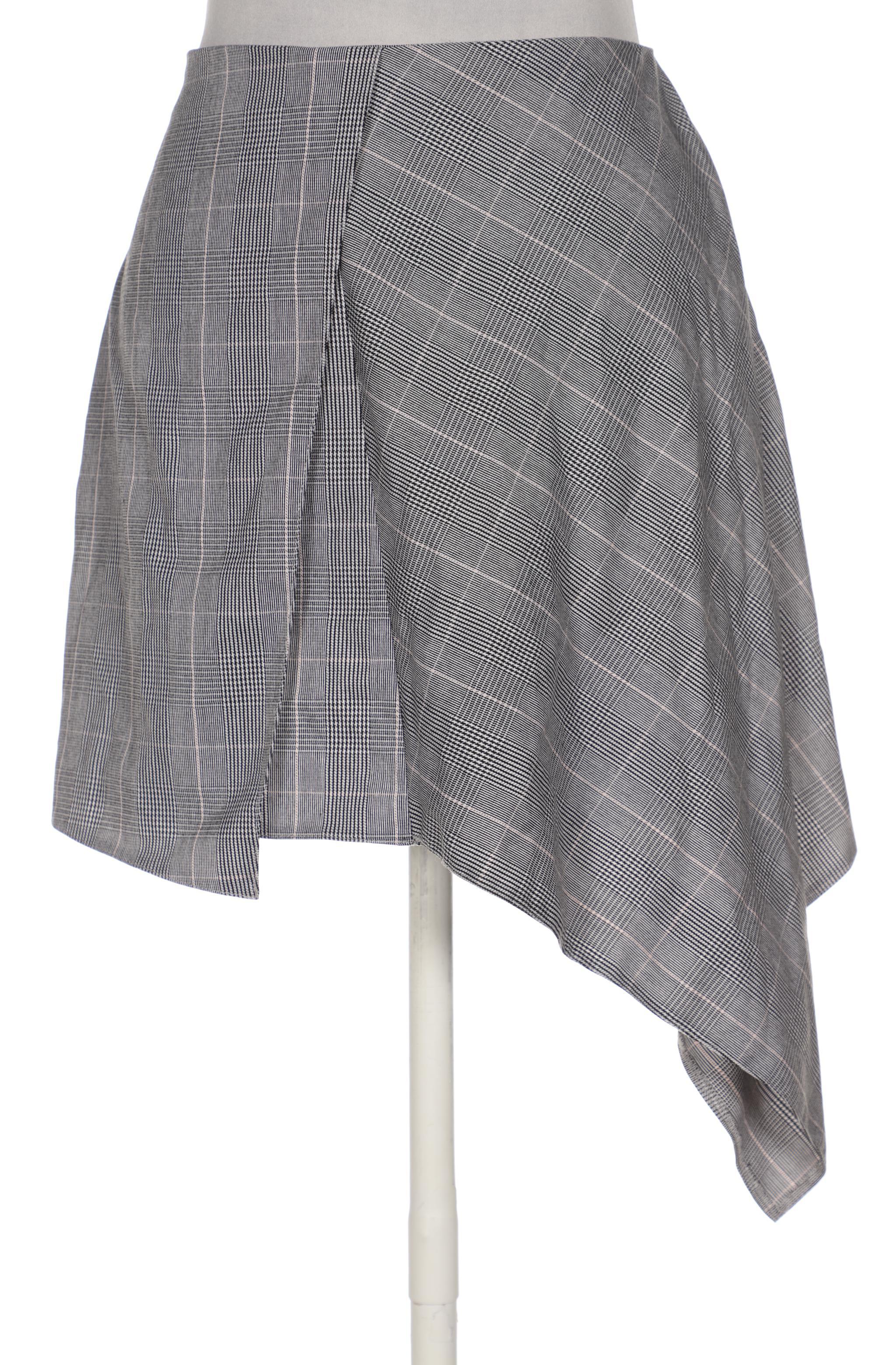 

bershka Damen Rock, grau, Gr. 34