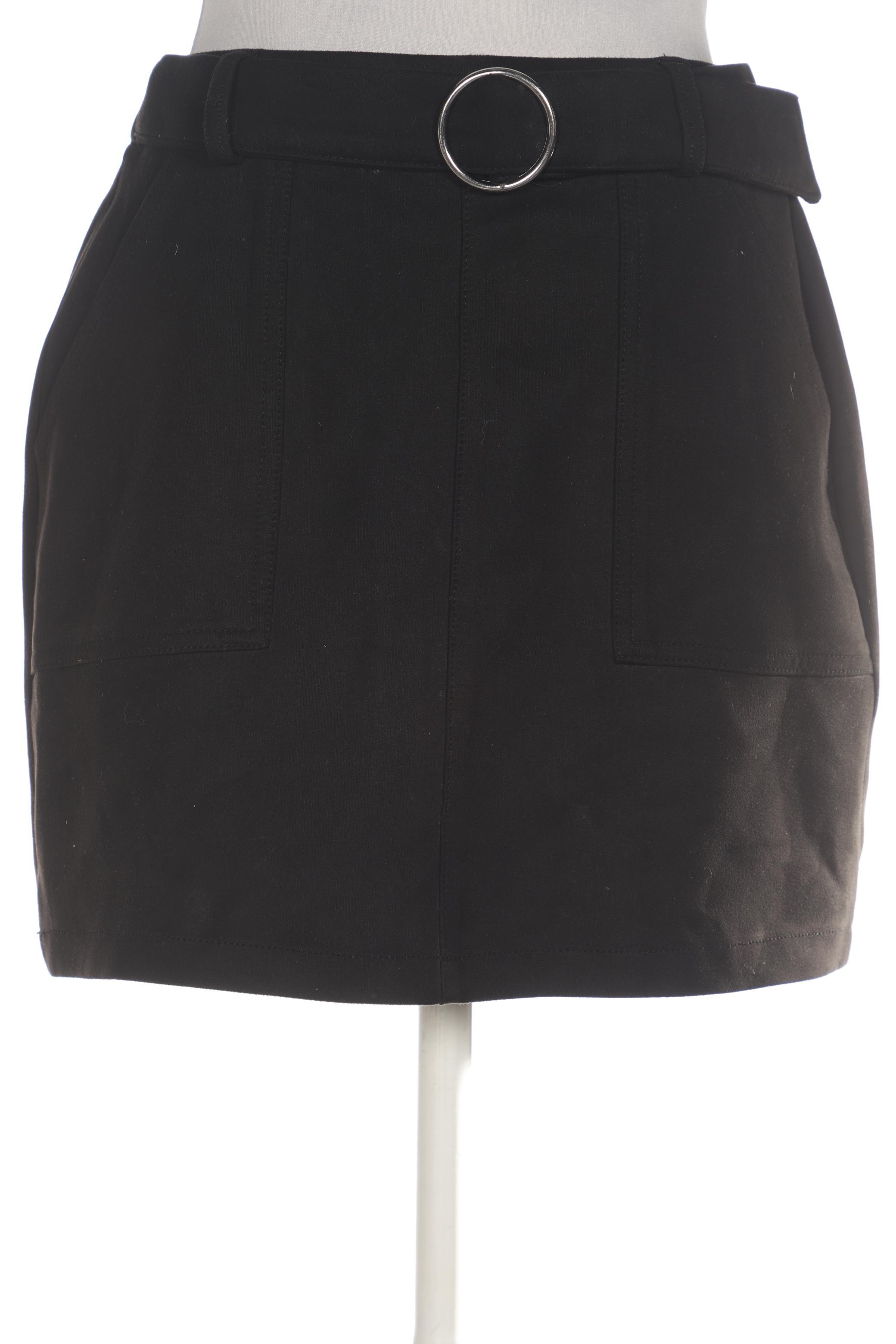 

bershka Damen Rock, schwarz, Gr. 38