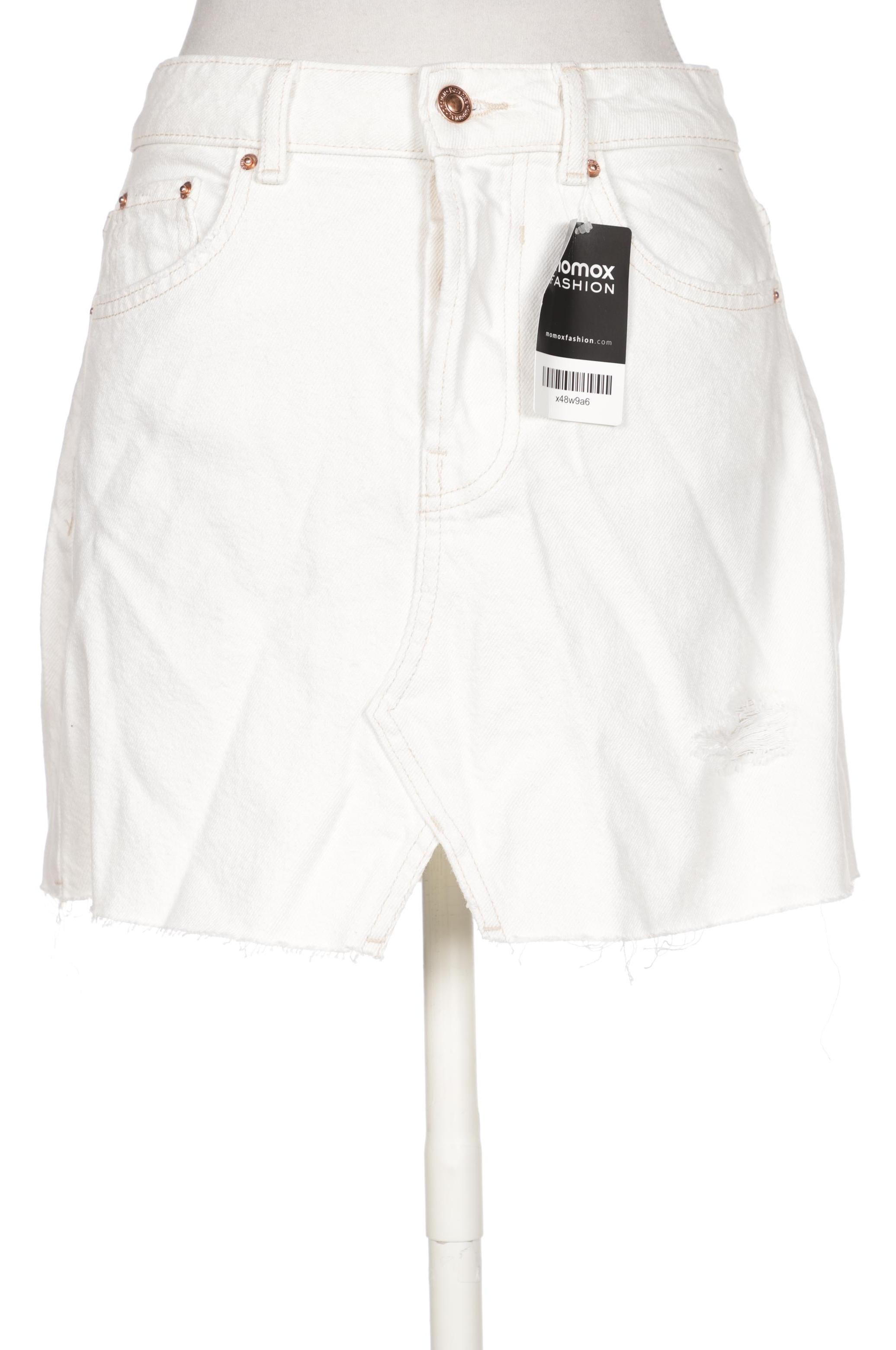 

bershka Damen Rock, cremeweiß, Gr. 34