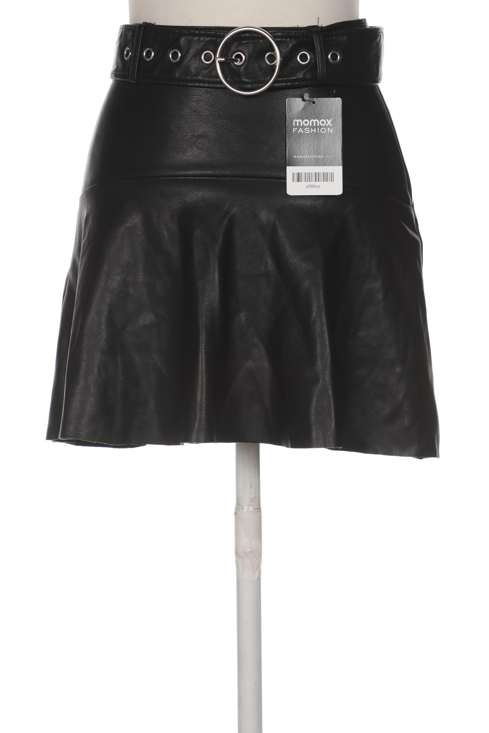

bershka Damen Rock, schwarz
