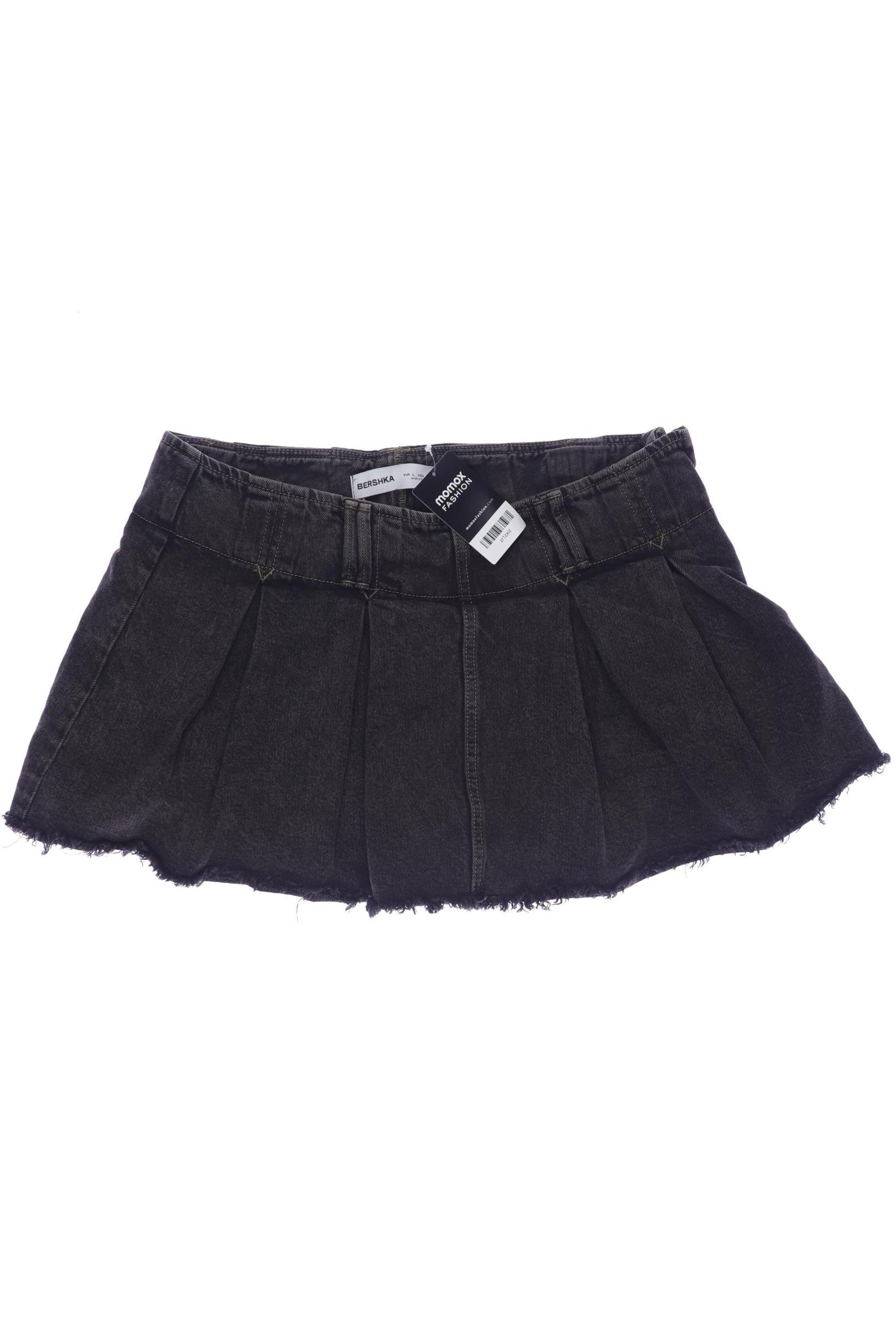 

bershka Damen Rock, schwarz, Gr. 42