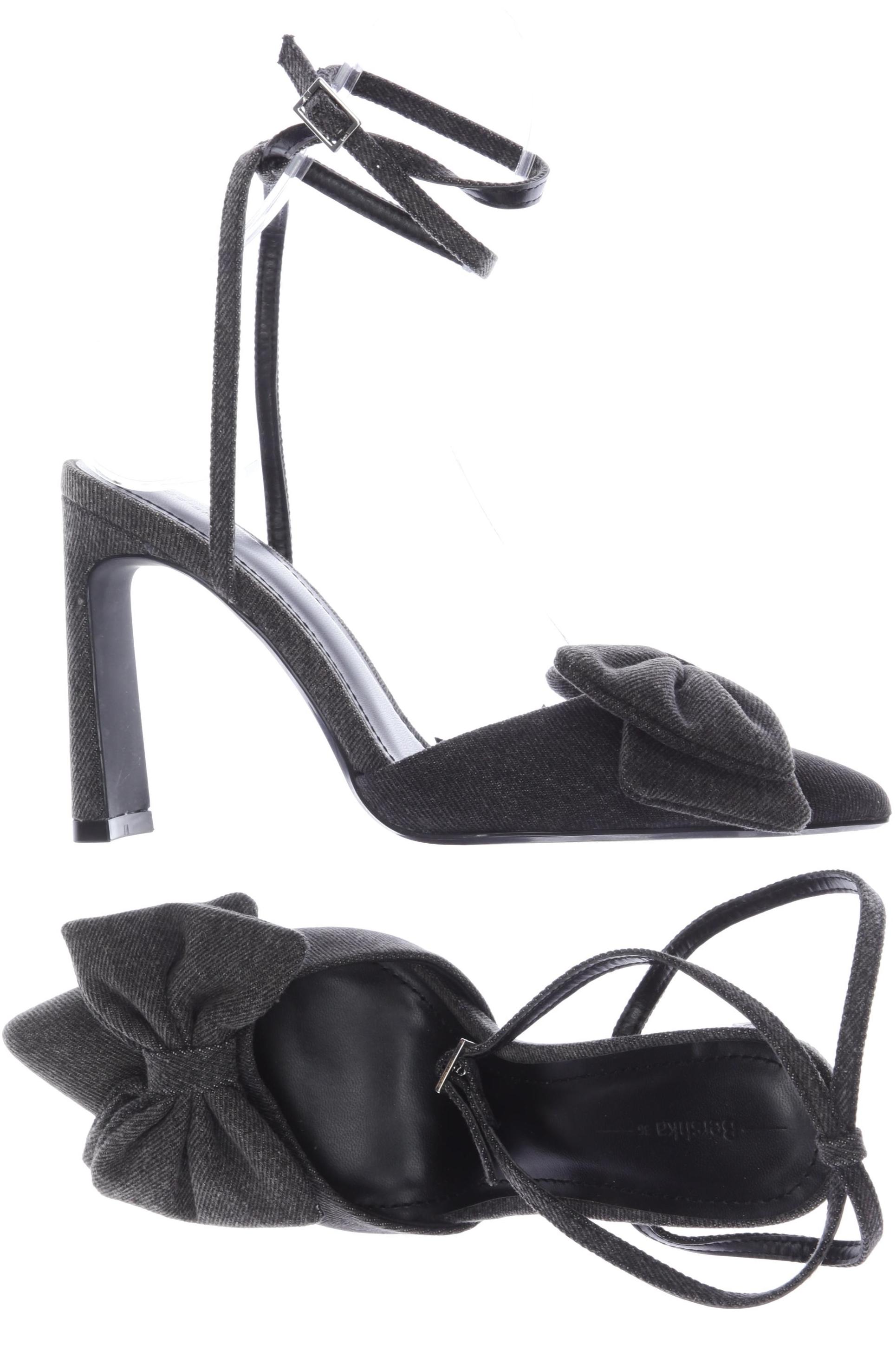

bershka Damen Sandale, grau, Gr. 36