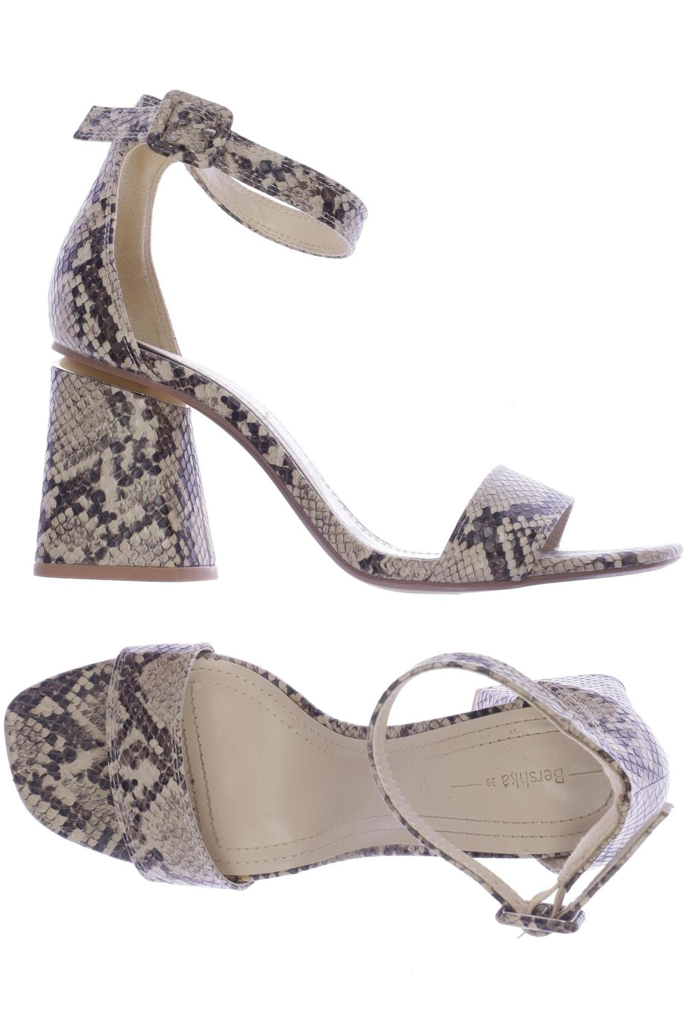 

bershka Damen Sandale, beige
