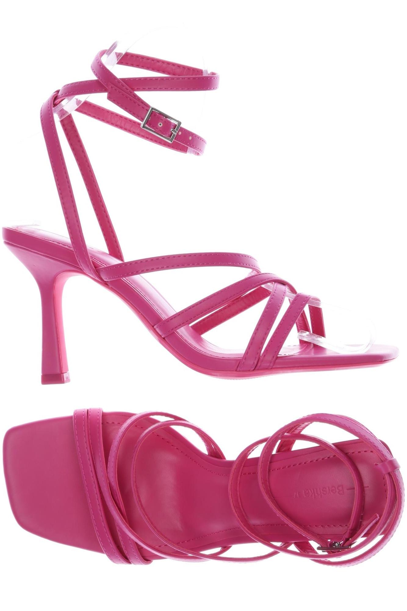 

bershka Damen Sandale, pink, Gr. 37