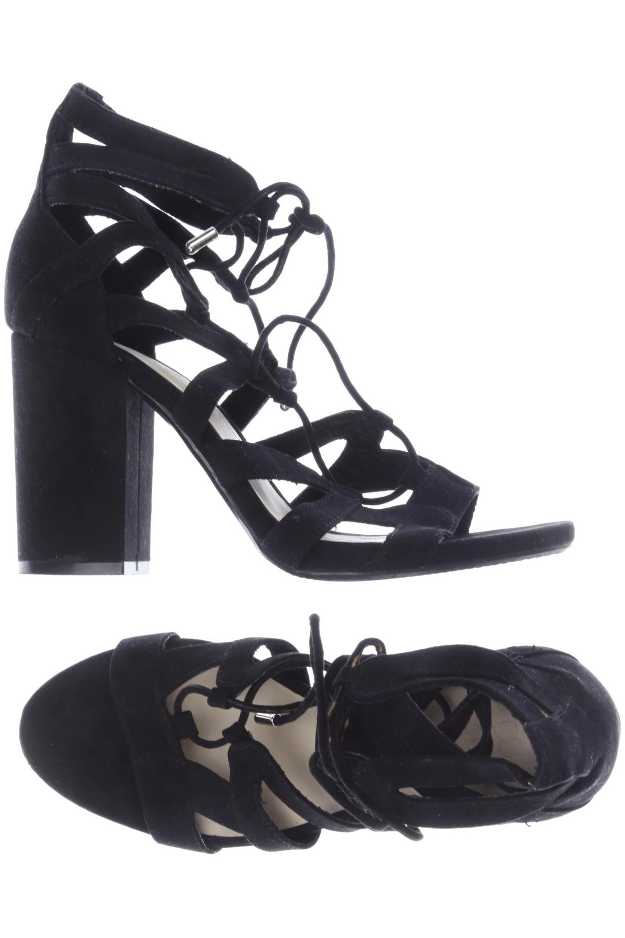 

bershka Damen Sandale, schwarz, Gr. 36