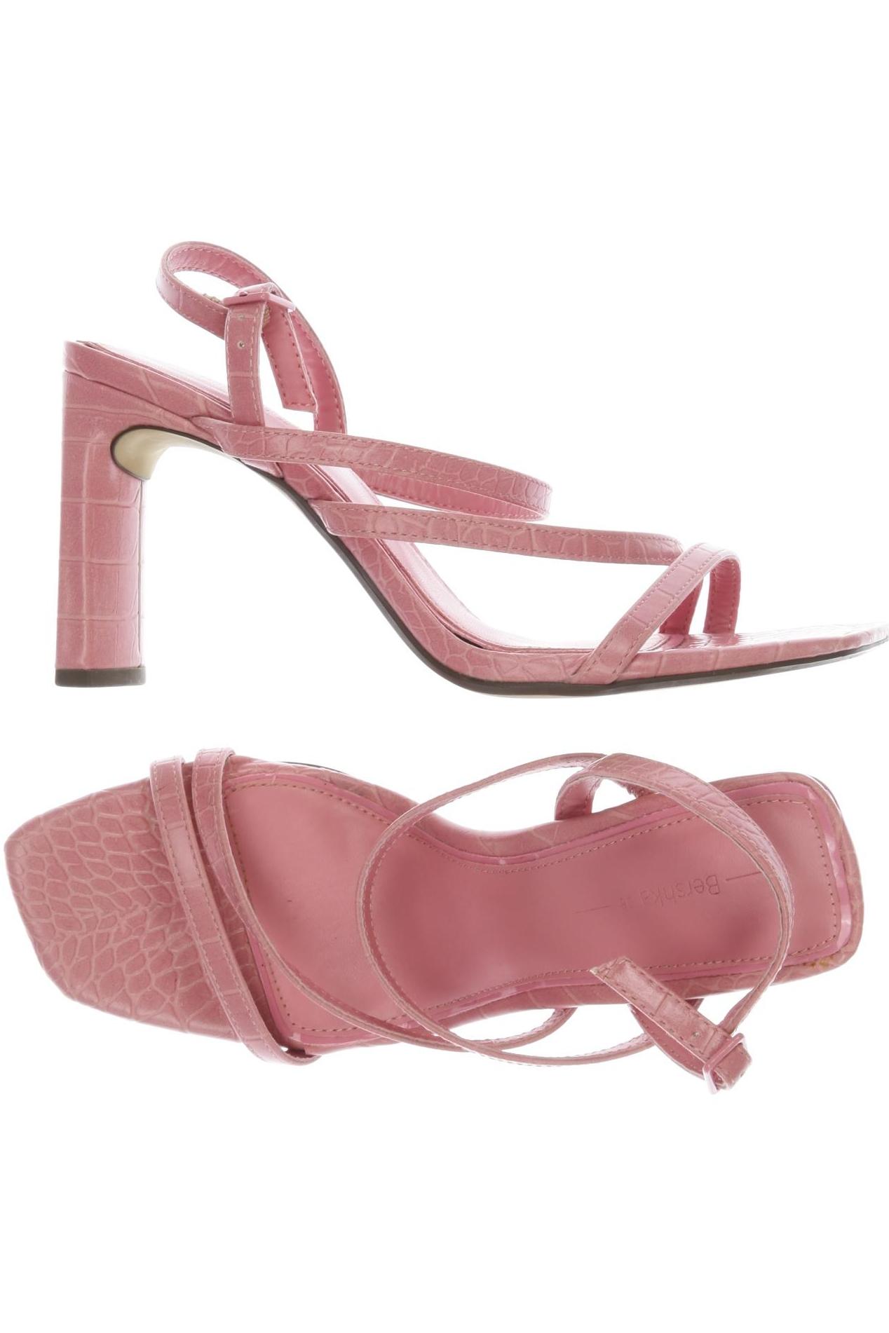 

bershka Damen Sandale, pink, Gr. 38