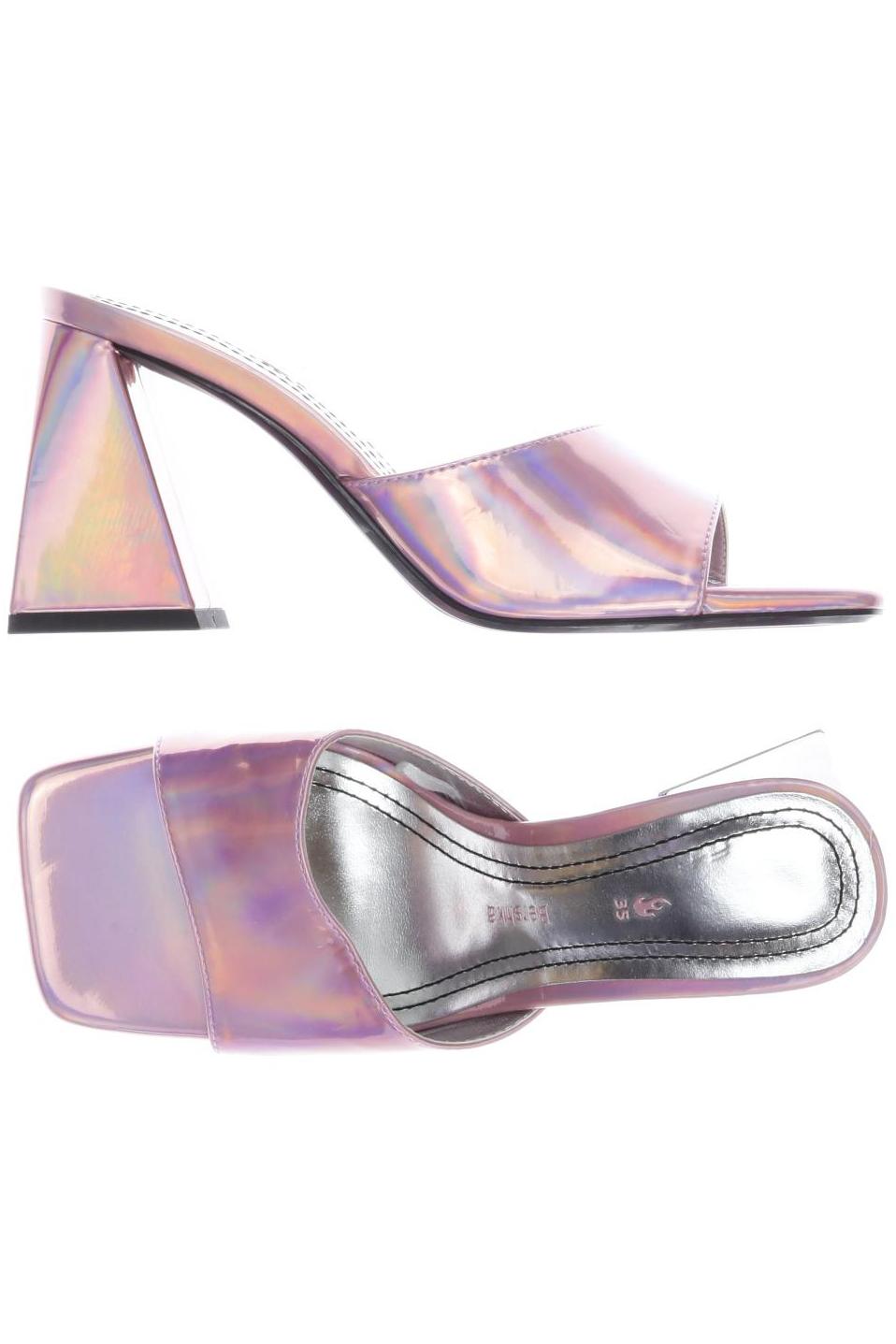 

bershka Damen Sandale, pink, Gr. 35