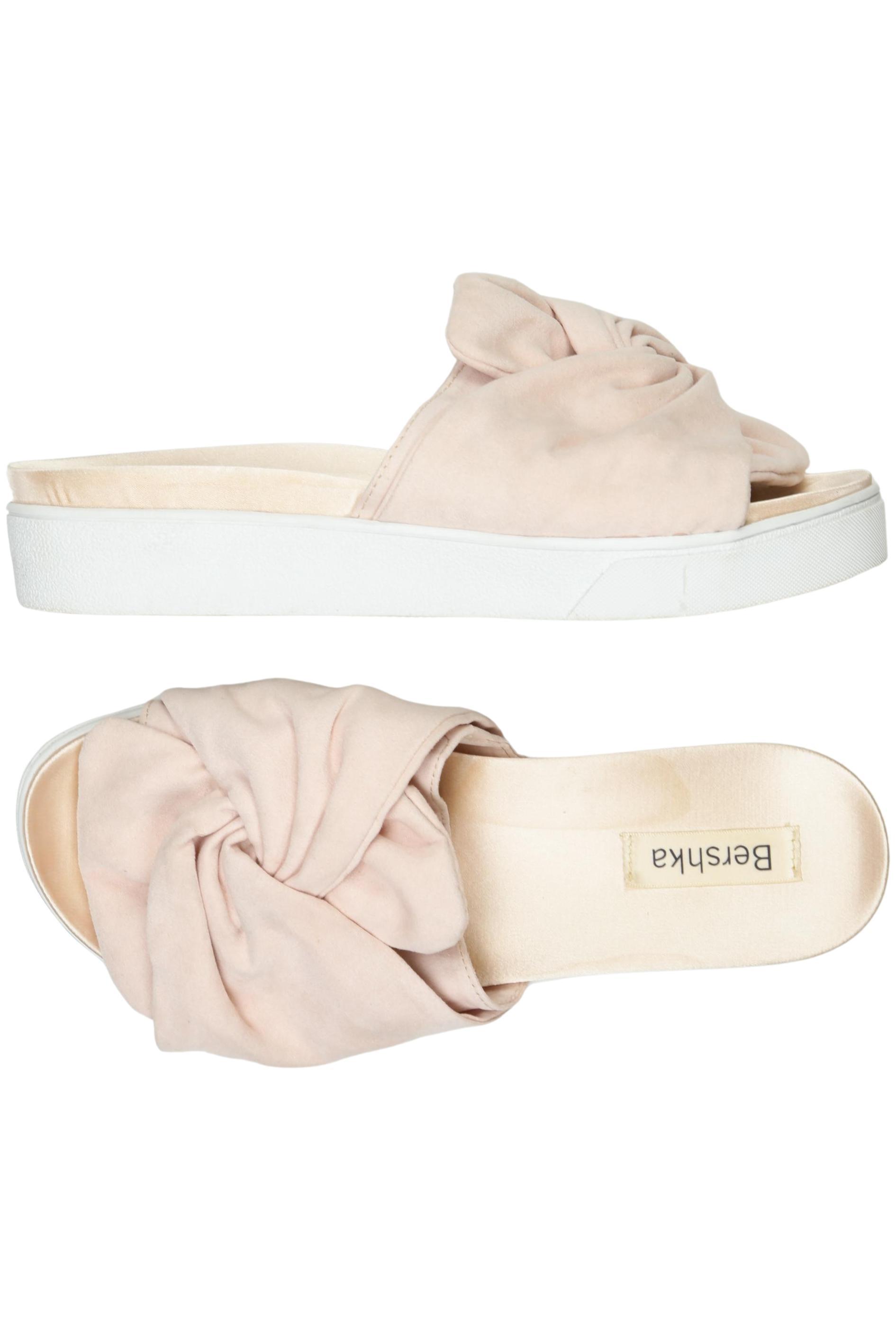 

bershka Damen Sandale, beige, Gr. 38