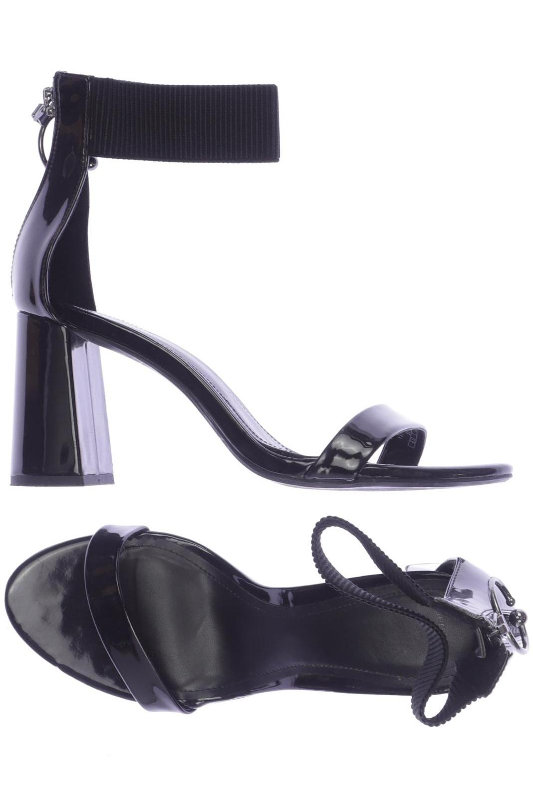 

bershka Damen Sandale, schwarz, Gr. 39