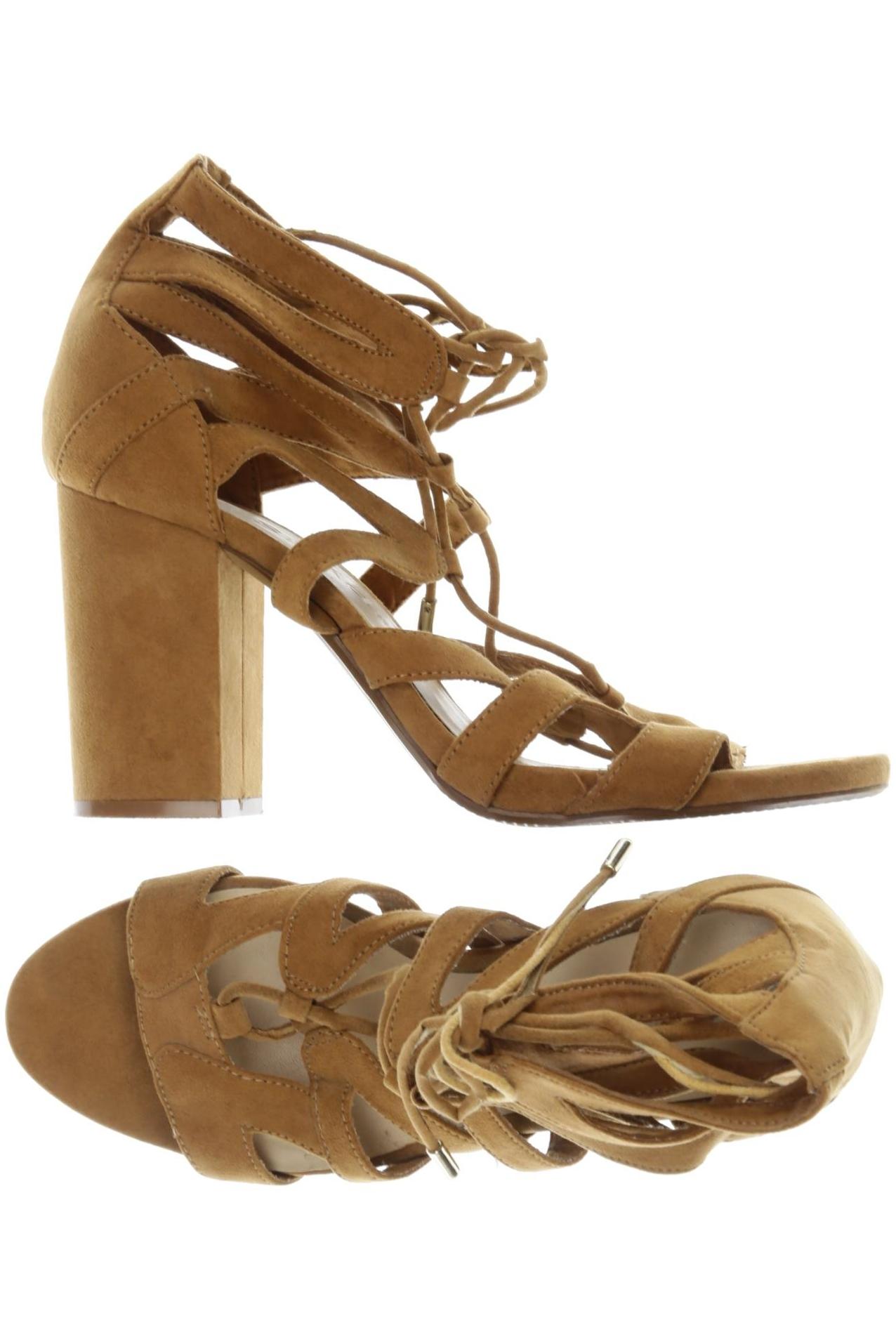 

bershka Damen Sandale, braun, Gr. 39