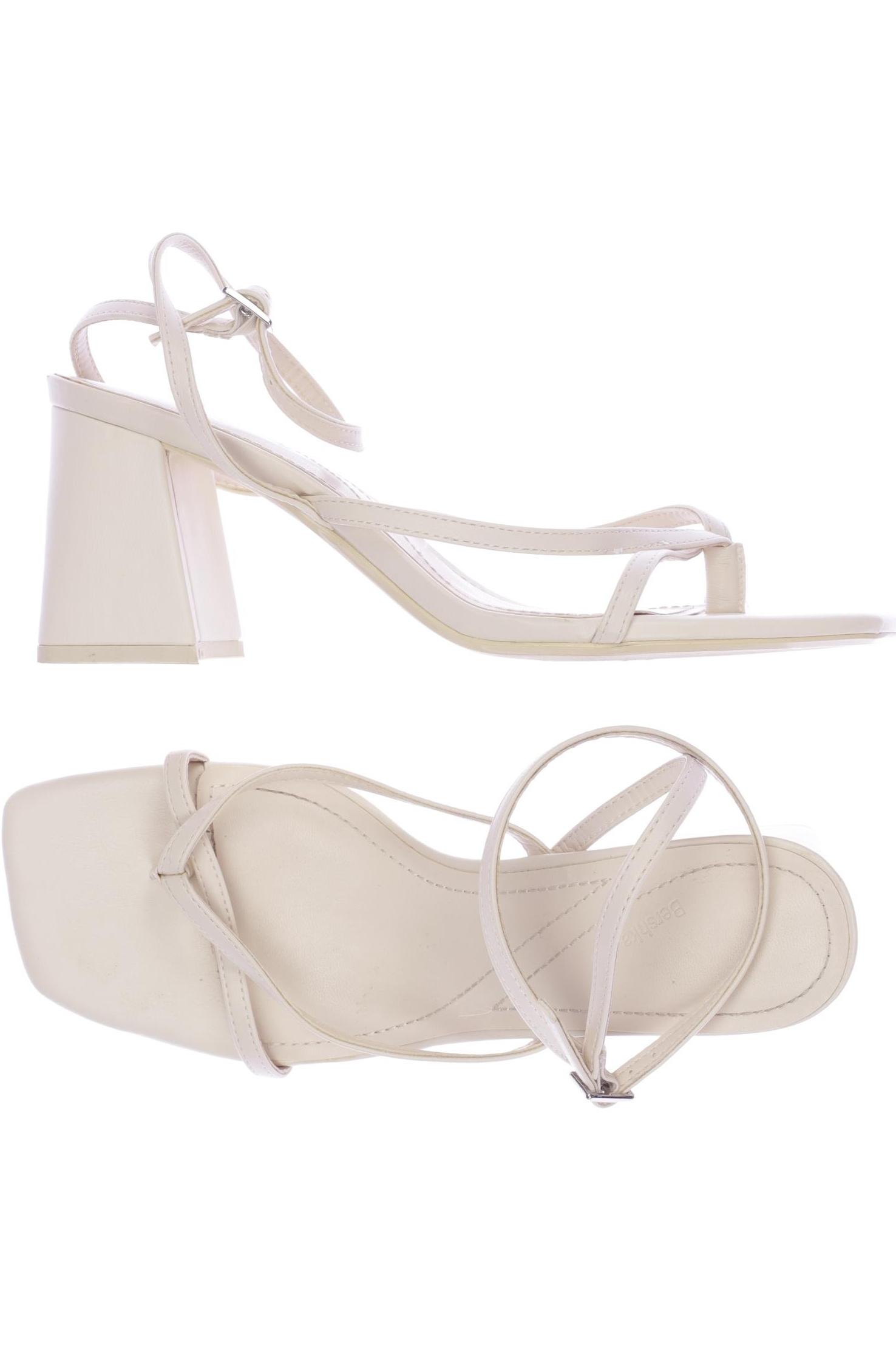 

bershka Damen Sandale, cremeweiß, Gr. 39