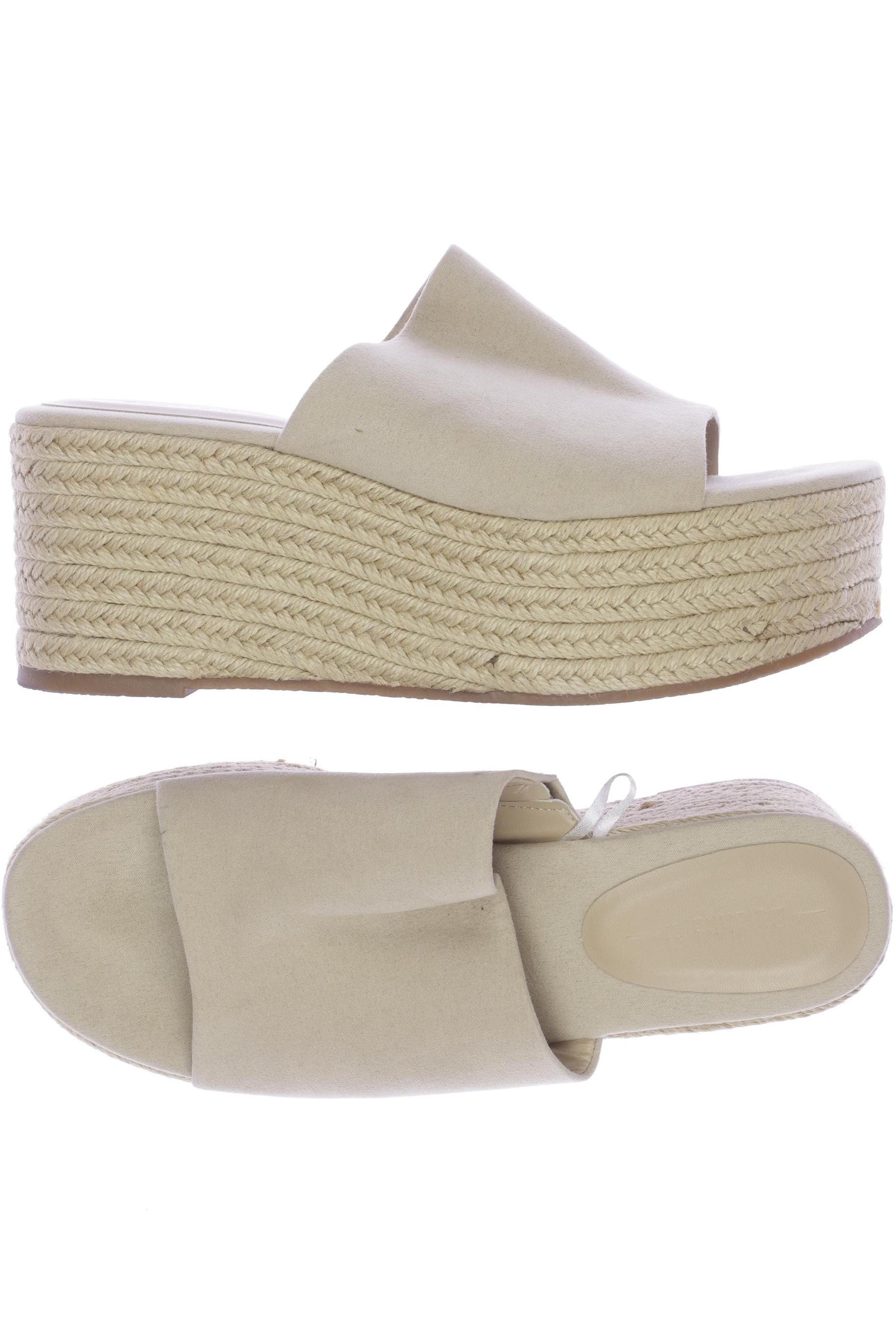 

bershka Damen Sandale, beige, Gr. 37