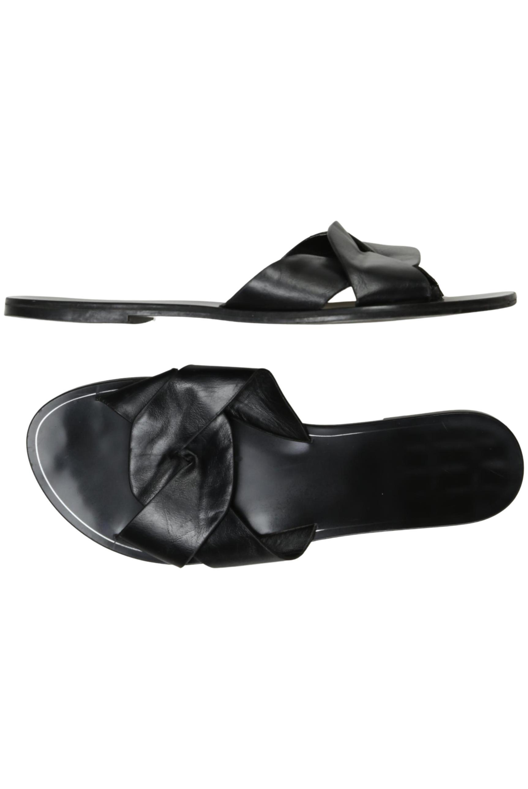 

bershka Damen Sandale, schwarz, Gr. 38
