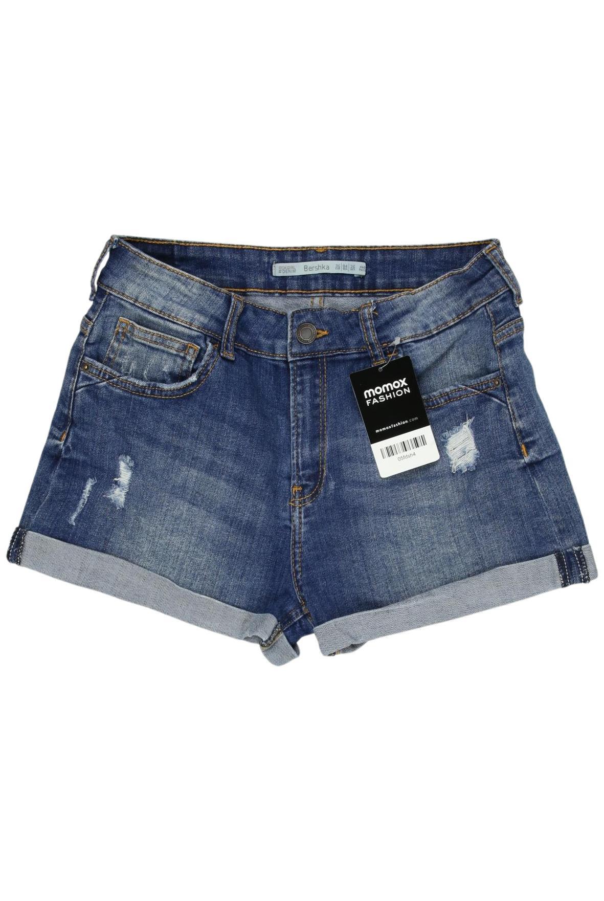 

bershka Damen Shorts, blau, Gr. 36