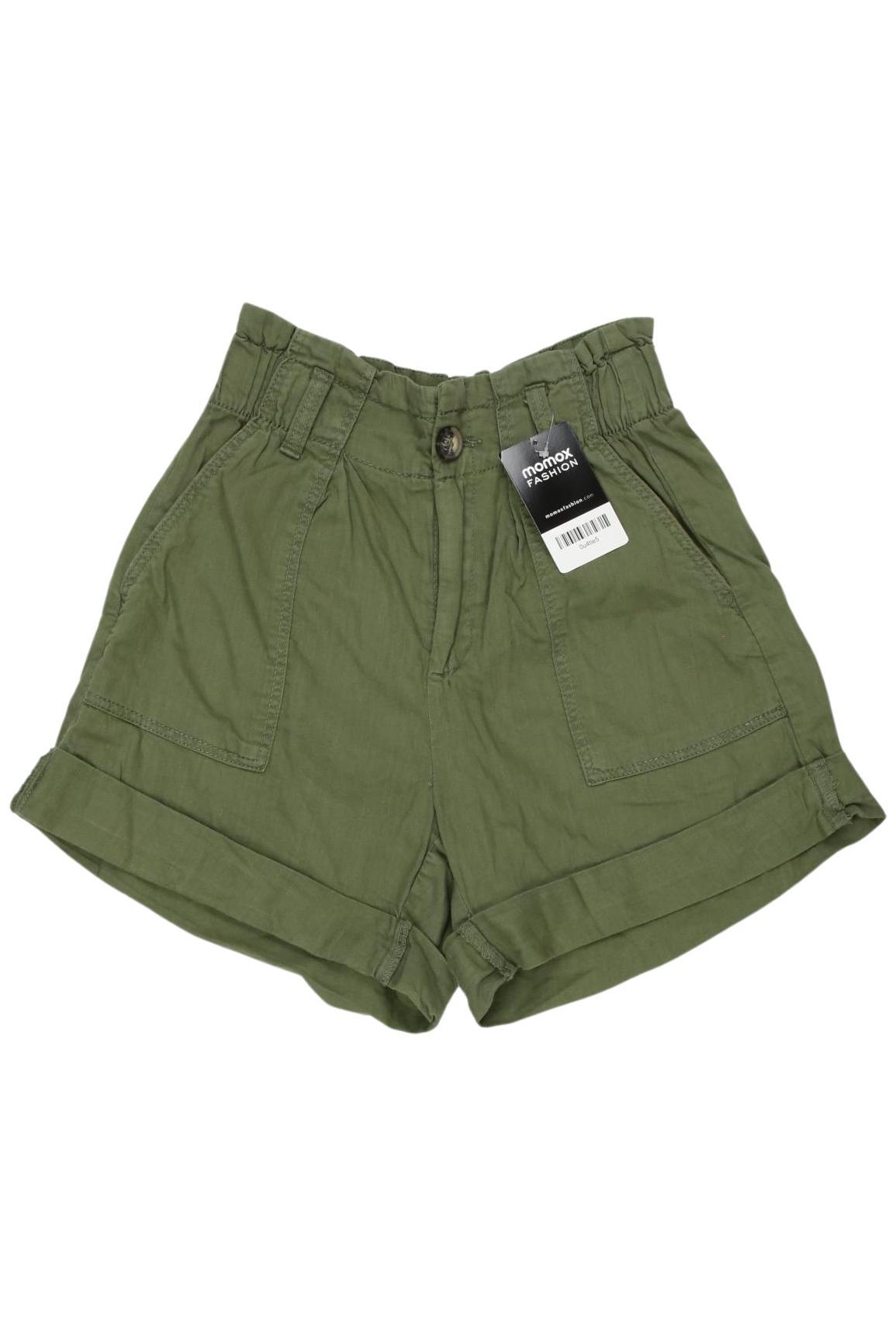 

bershka Damen Shorts, grün, Gr. 32