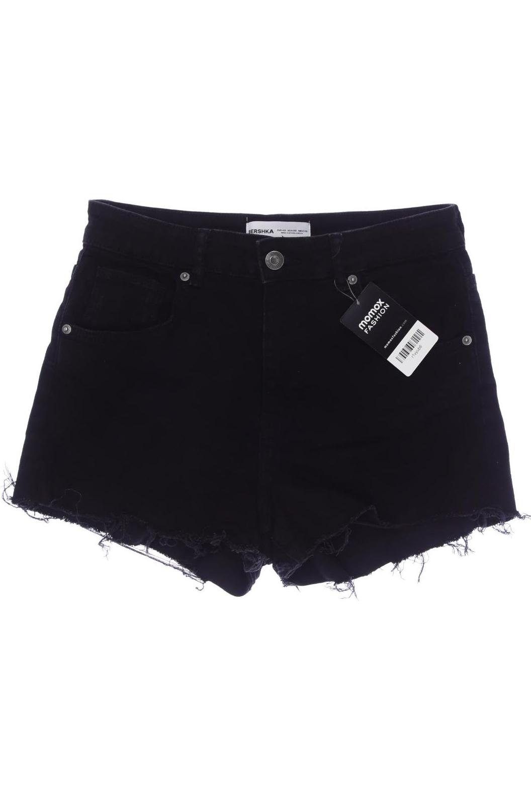 

bershka Damen Shorts, schwarz, Gr. 40