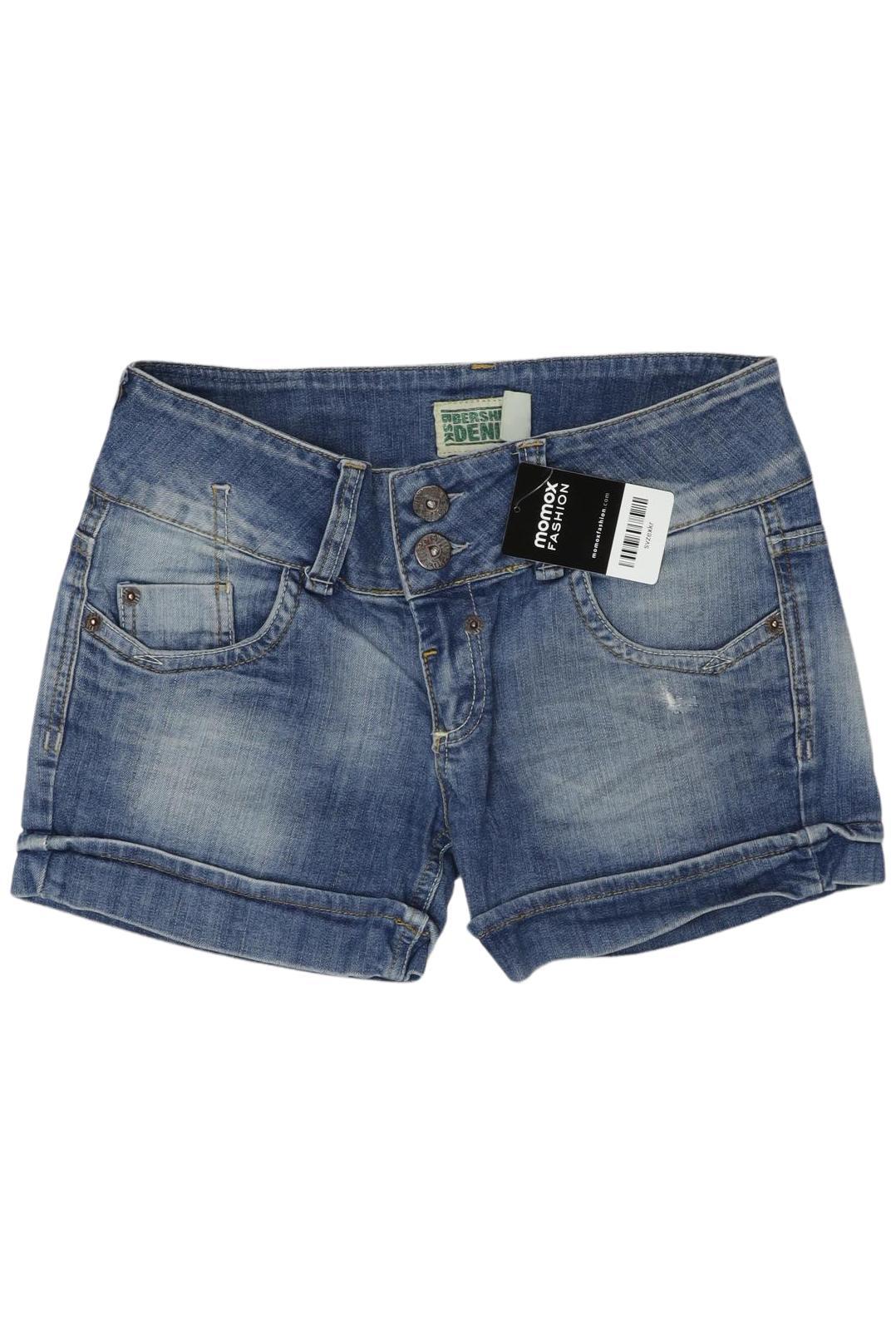 

bershka Damen Shorts, blau, Gr. 36
