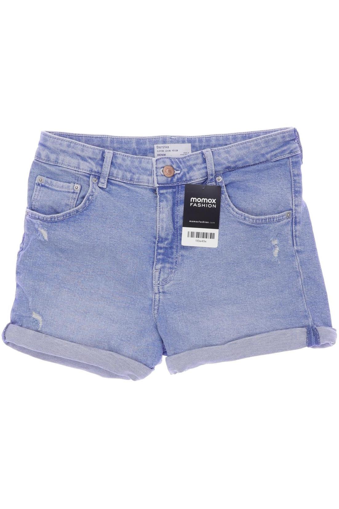 

bershka Damen Shorts, blau, Gr. 38