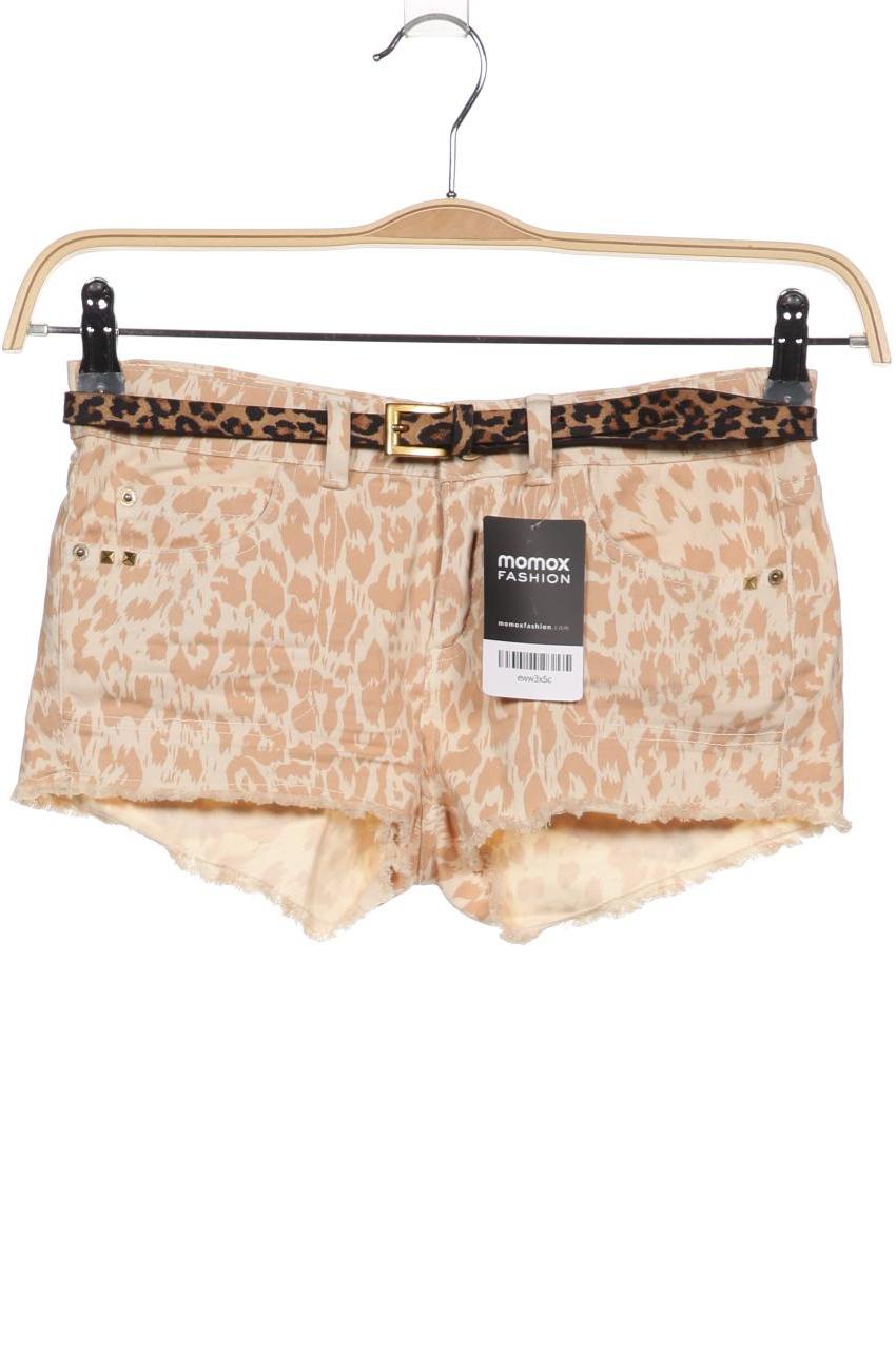 

bershka Damen Shorts, beige, Gr. 34