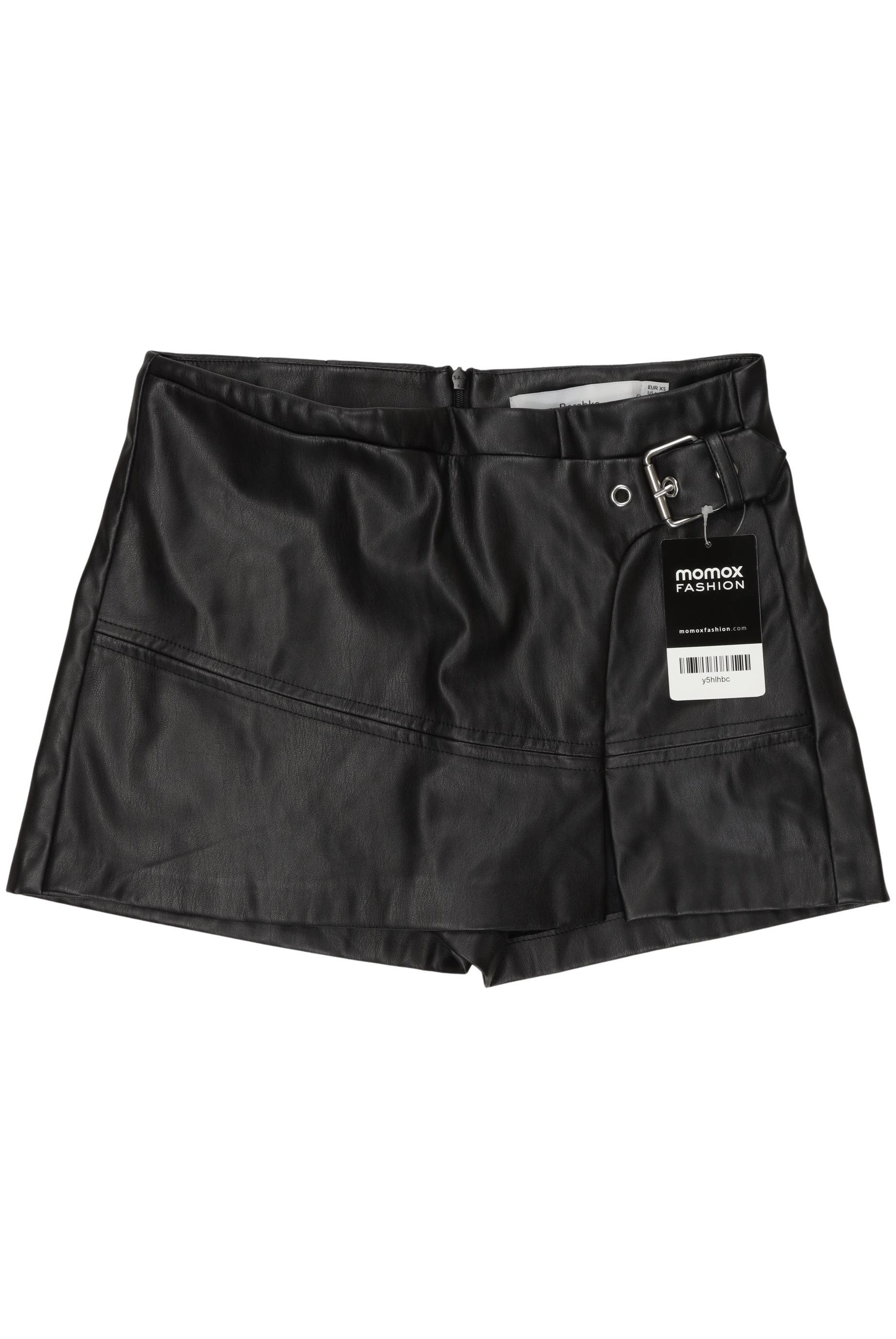 

bershka Damen Shorts, schwarz, Gr. 34