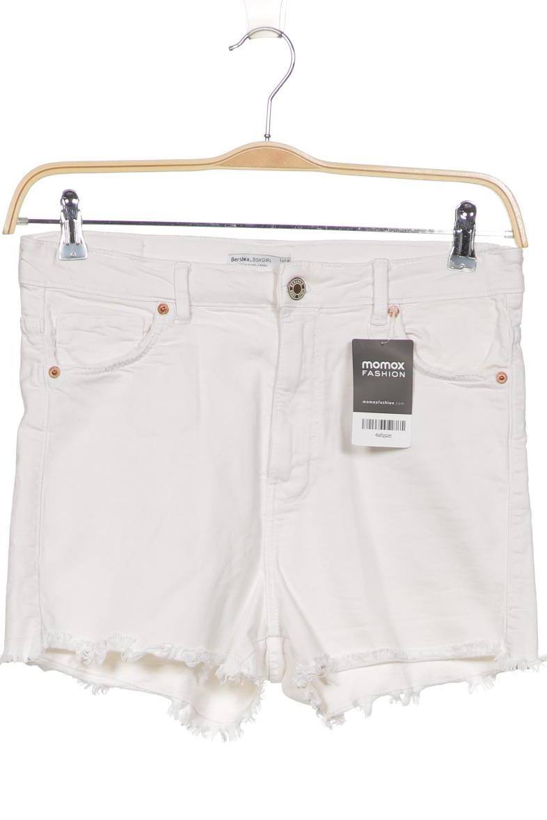 

bershka Damen Shorts, weiß