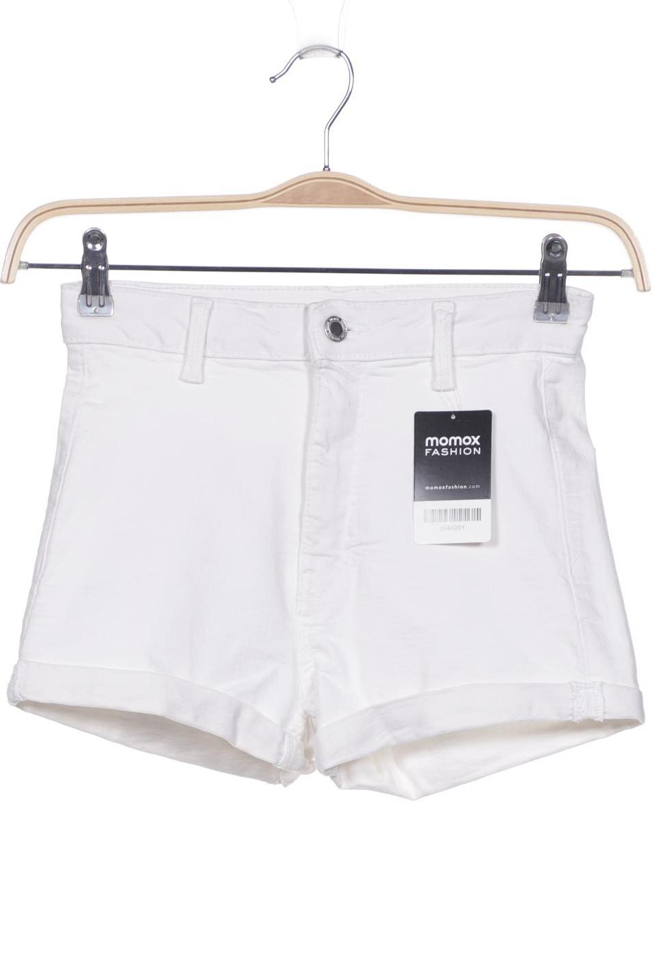 

bershka Damen Shorts, weiß