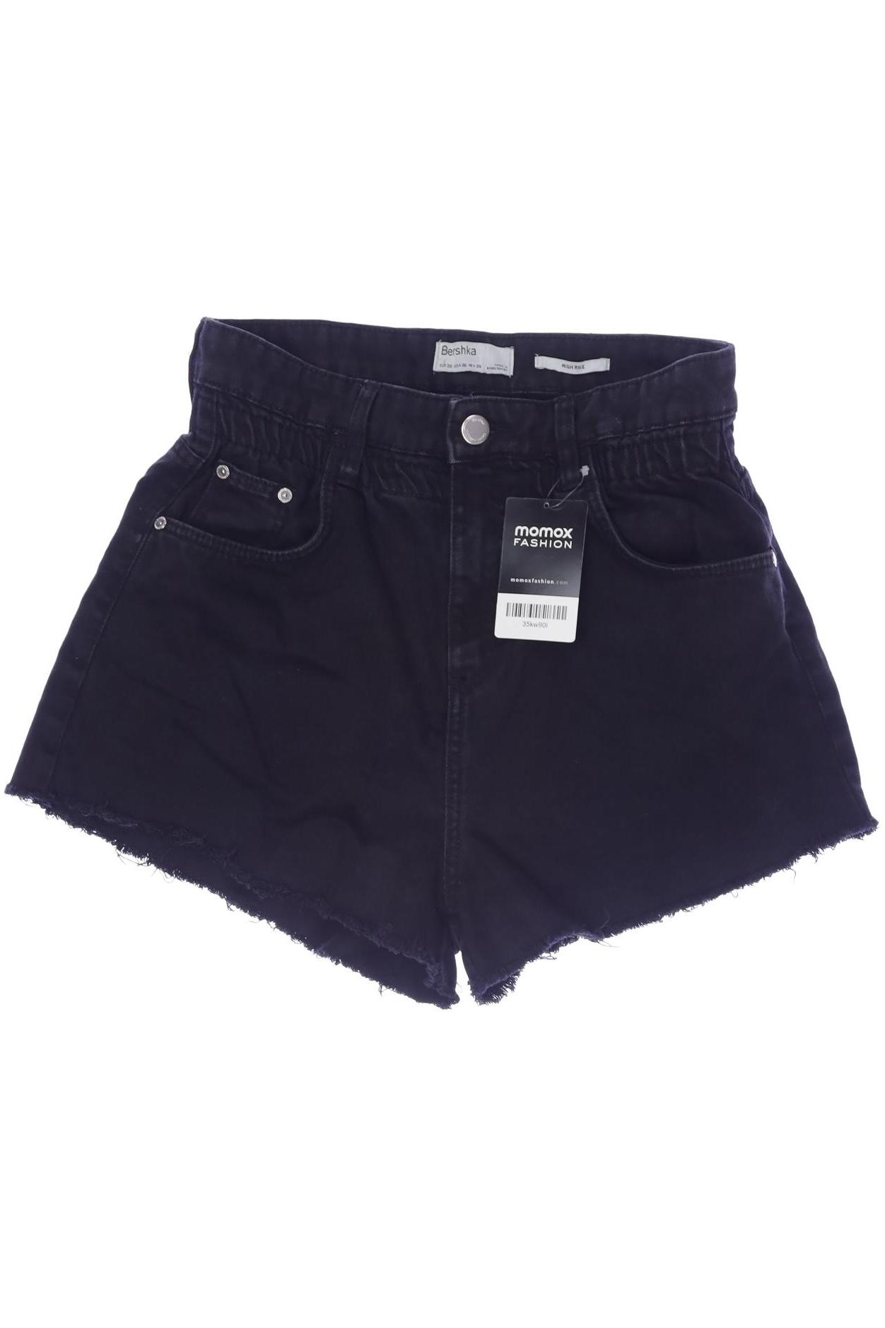 

bershka Damen Shorts, schwarz, Gr. 38
