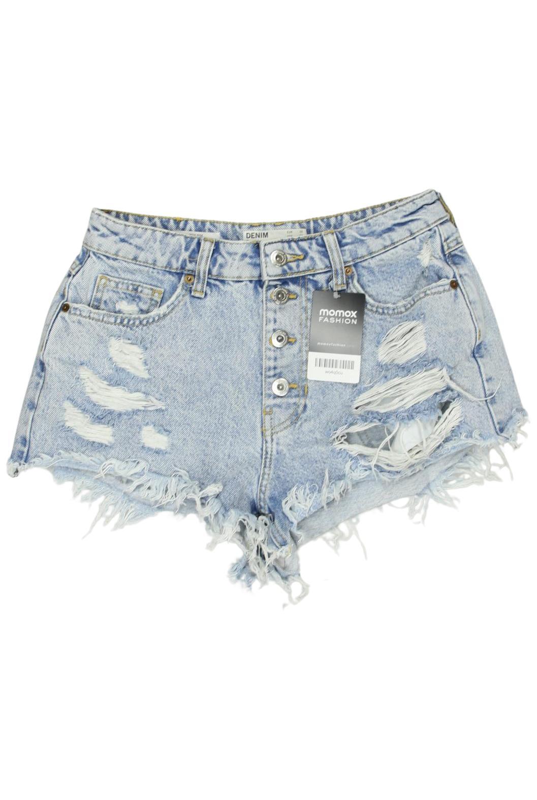 

bershka Damen Shorts, hellblau, Gr. 36