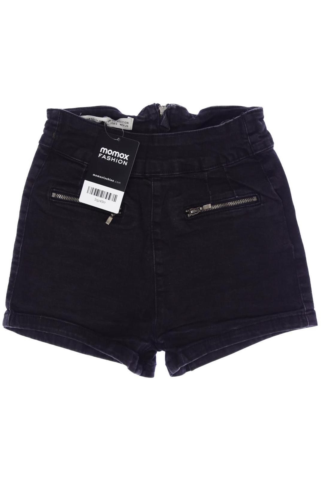

bershka Damen Shorts, schwarz