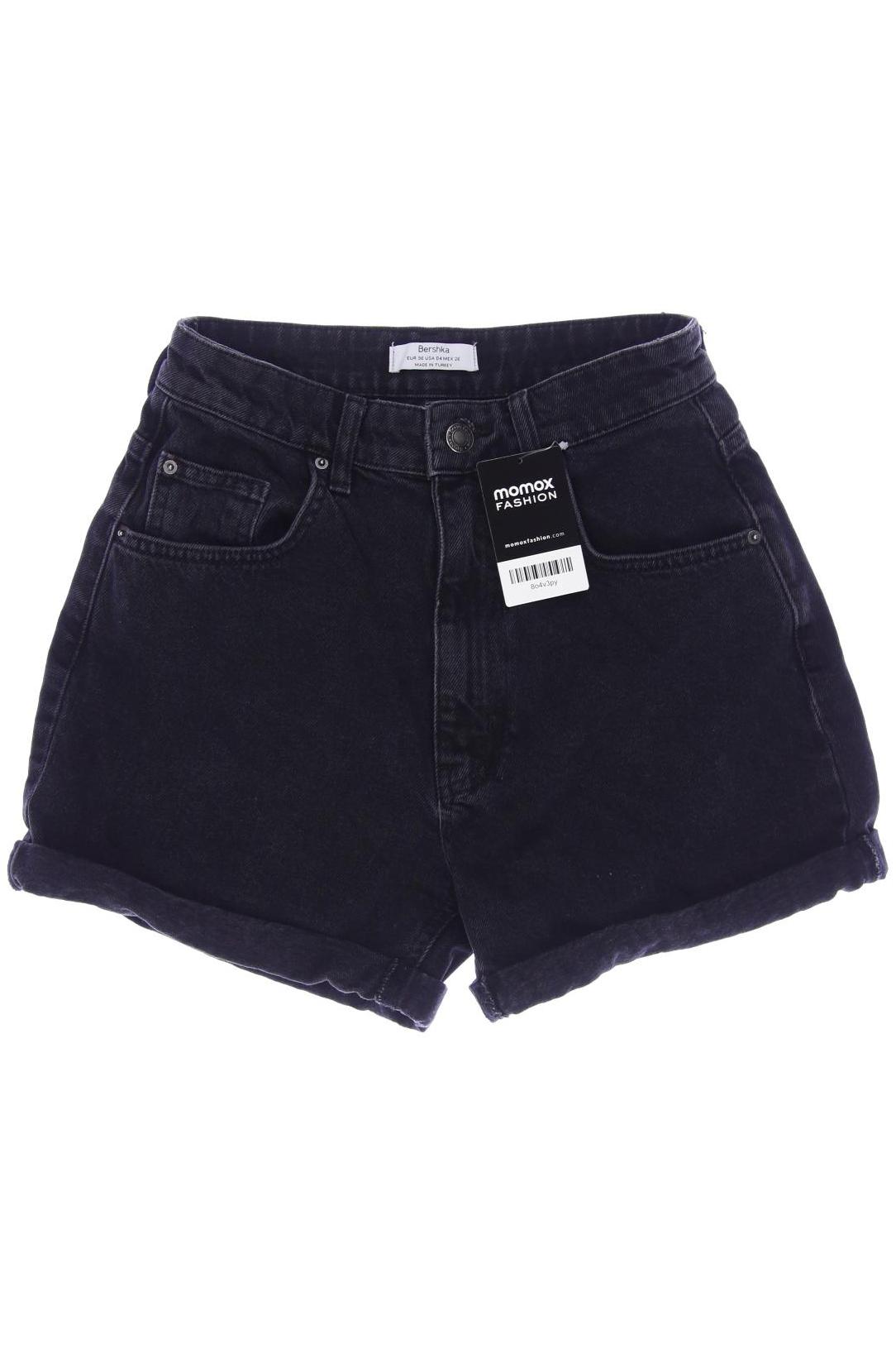 

bershka Damen Shorts, schwarz, Gr. 36