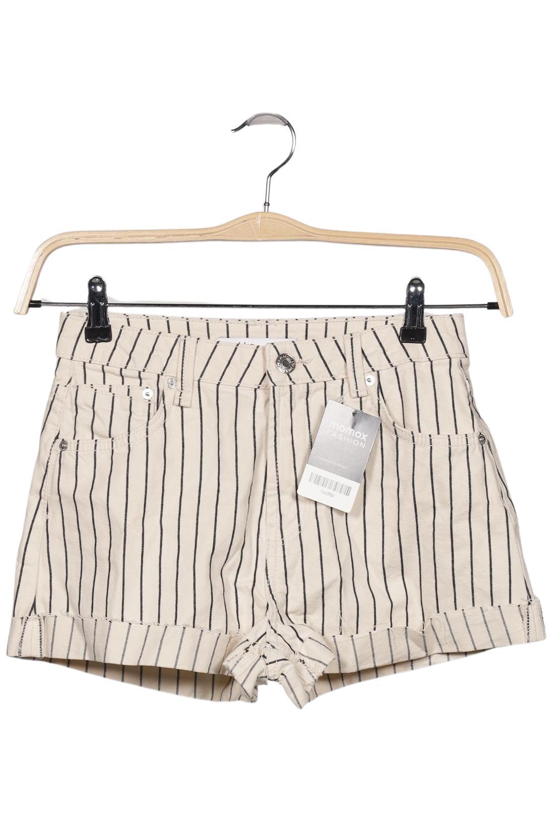 

bershka Damen Shorts, cremeweiß, Gr. 36