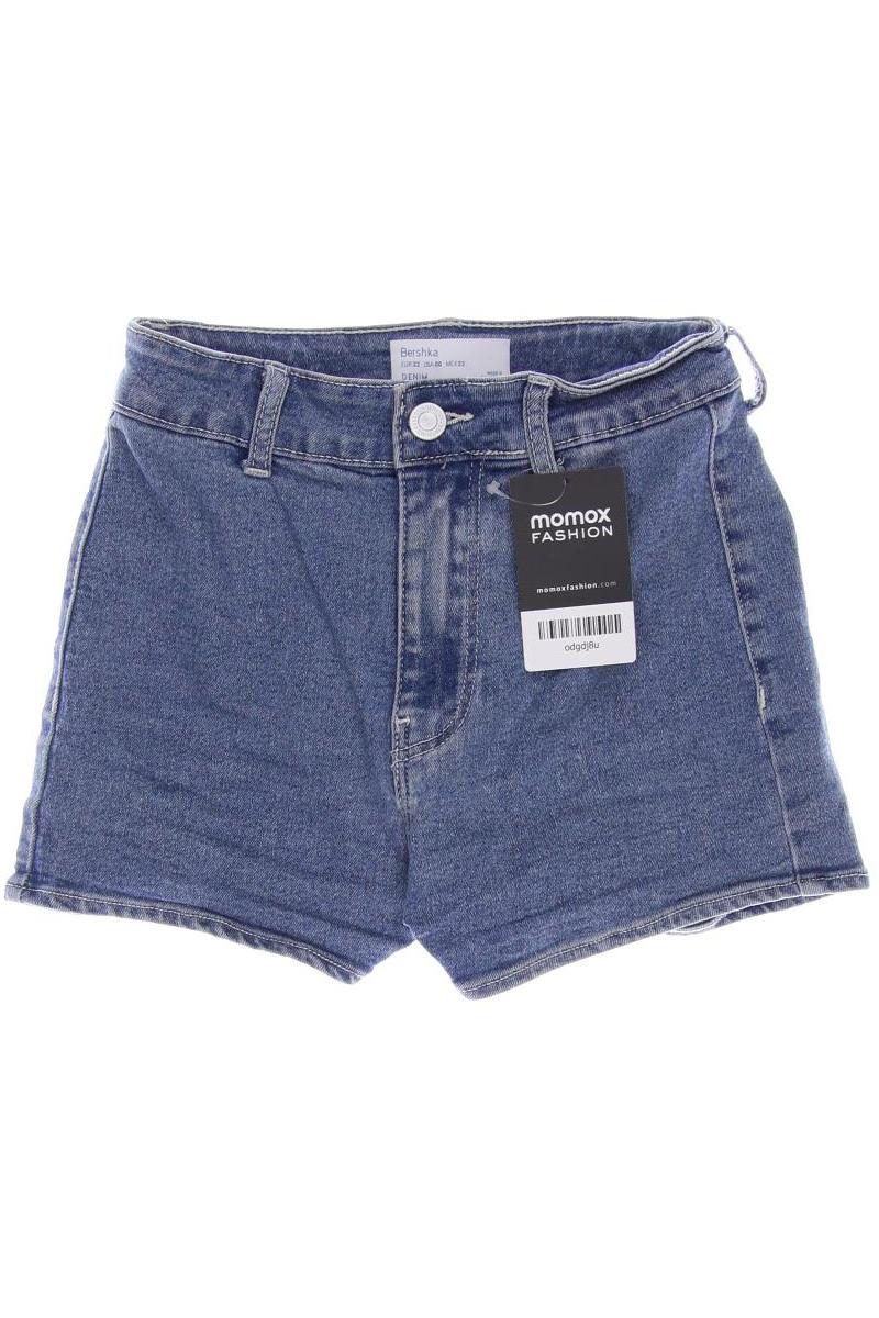 

bershka Damen Shorts, blau, Gr. 32
