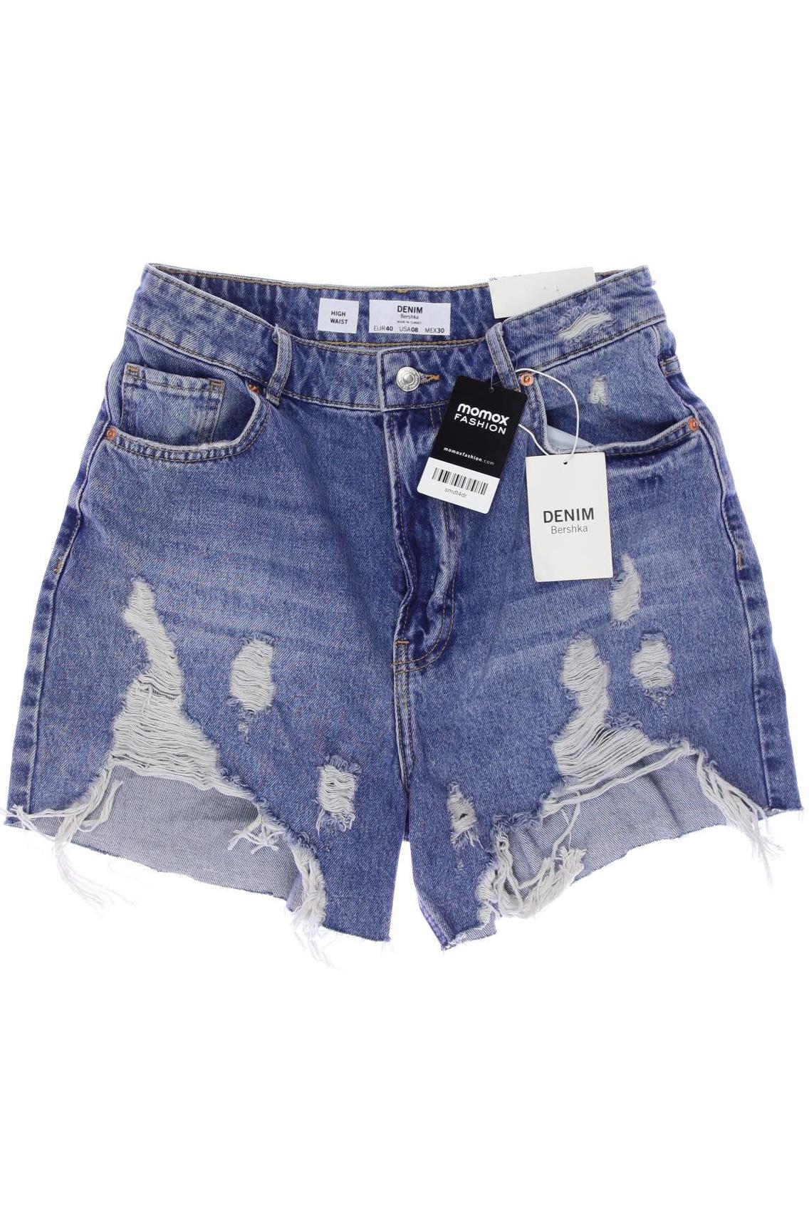 

bershka Damen Shorts, blau, Gr. 40