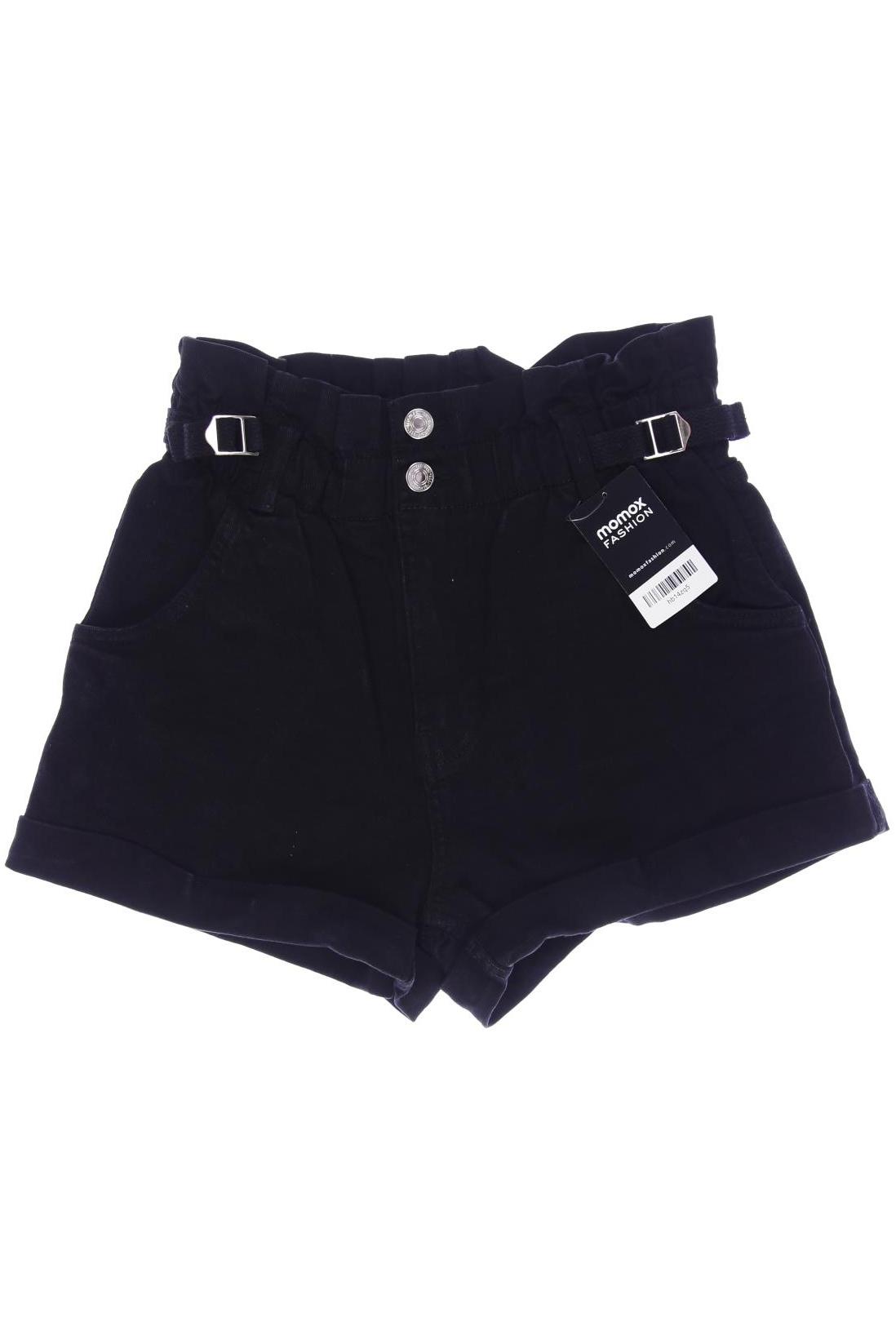 

bershka Damen Shorts, schwarz, Gr. 38