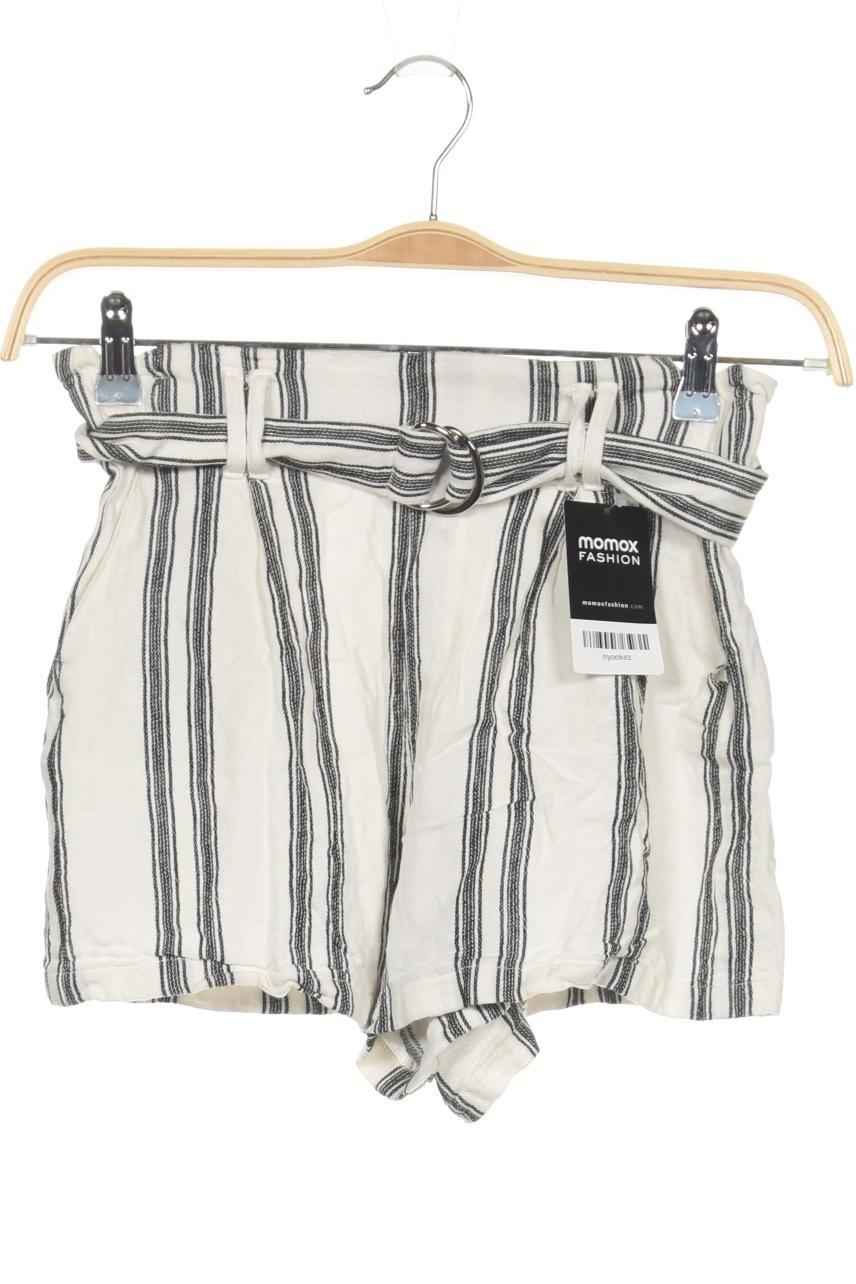 

bershka Damen Shorts, weiß, Gr. 38