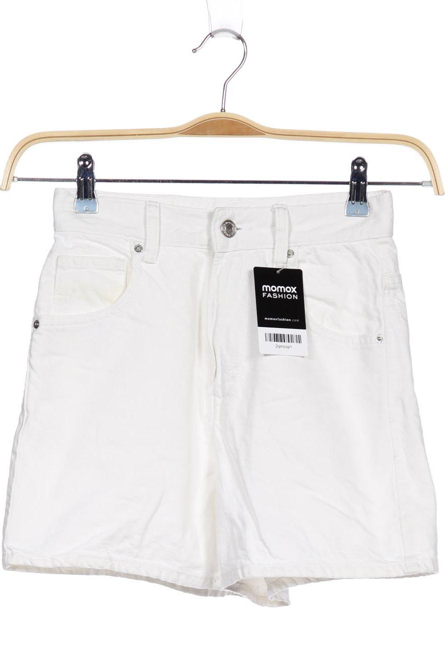 

bershka Damen Shorts, weiß, Gr. 34