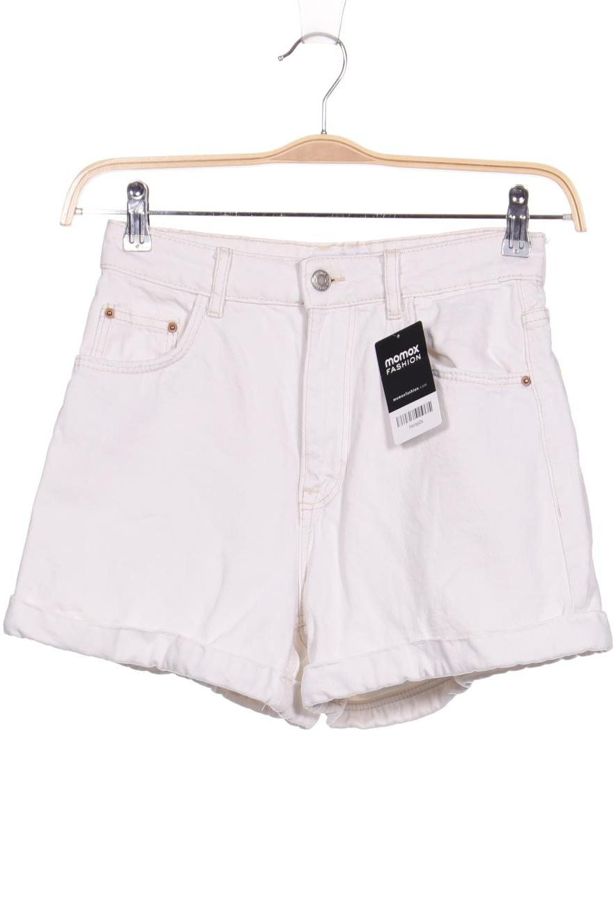 

bershka Damen Shorts, weiß