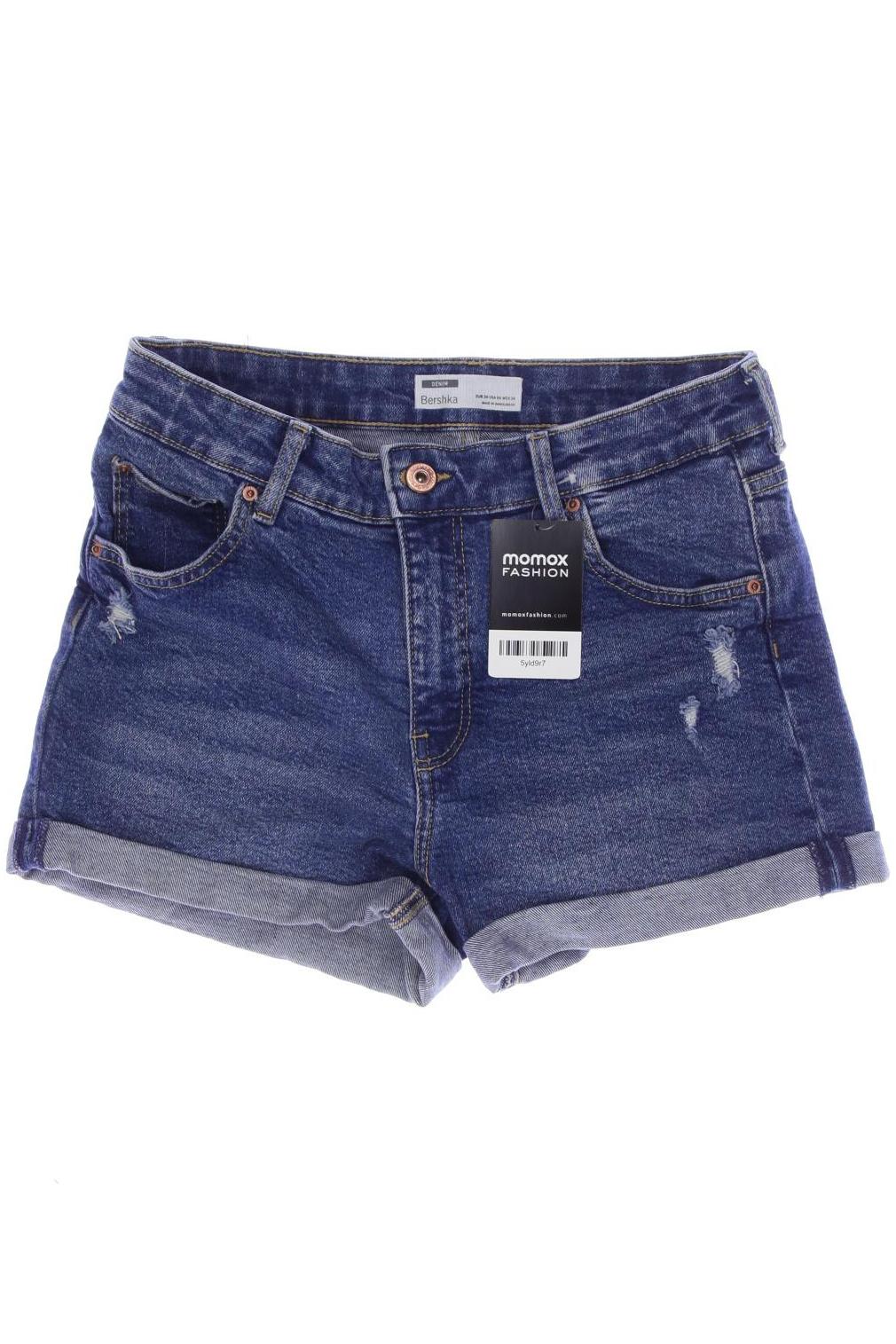 

bershka Damen Shorts, blau