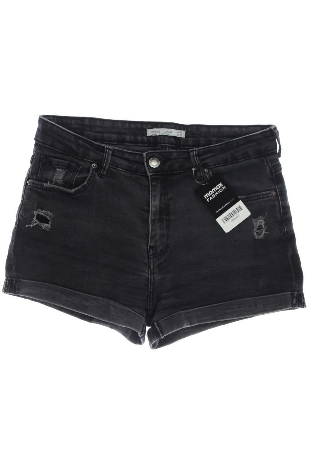 

bershka Damen Shorts, schwarz, Gr. 38