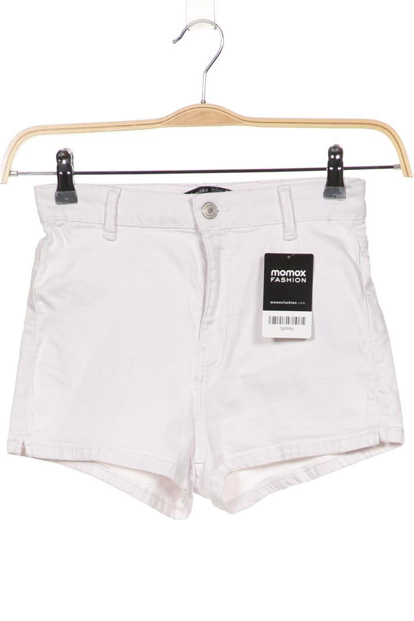 

bershka Damen Shorts, weiß, Gr. 36
