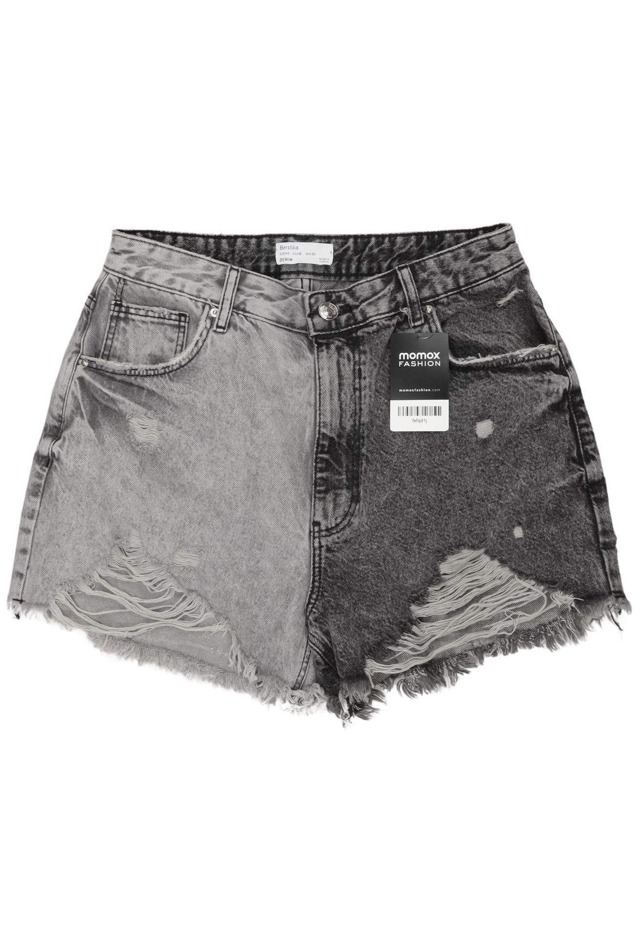 

bershka Damen Shorts, grau, Gr. 42