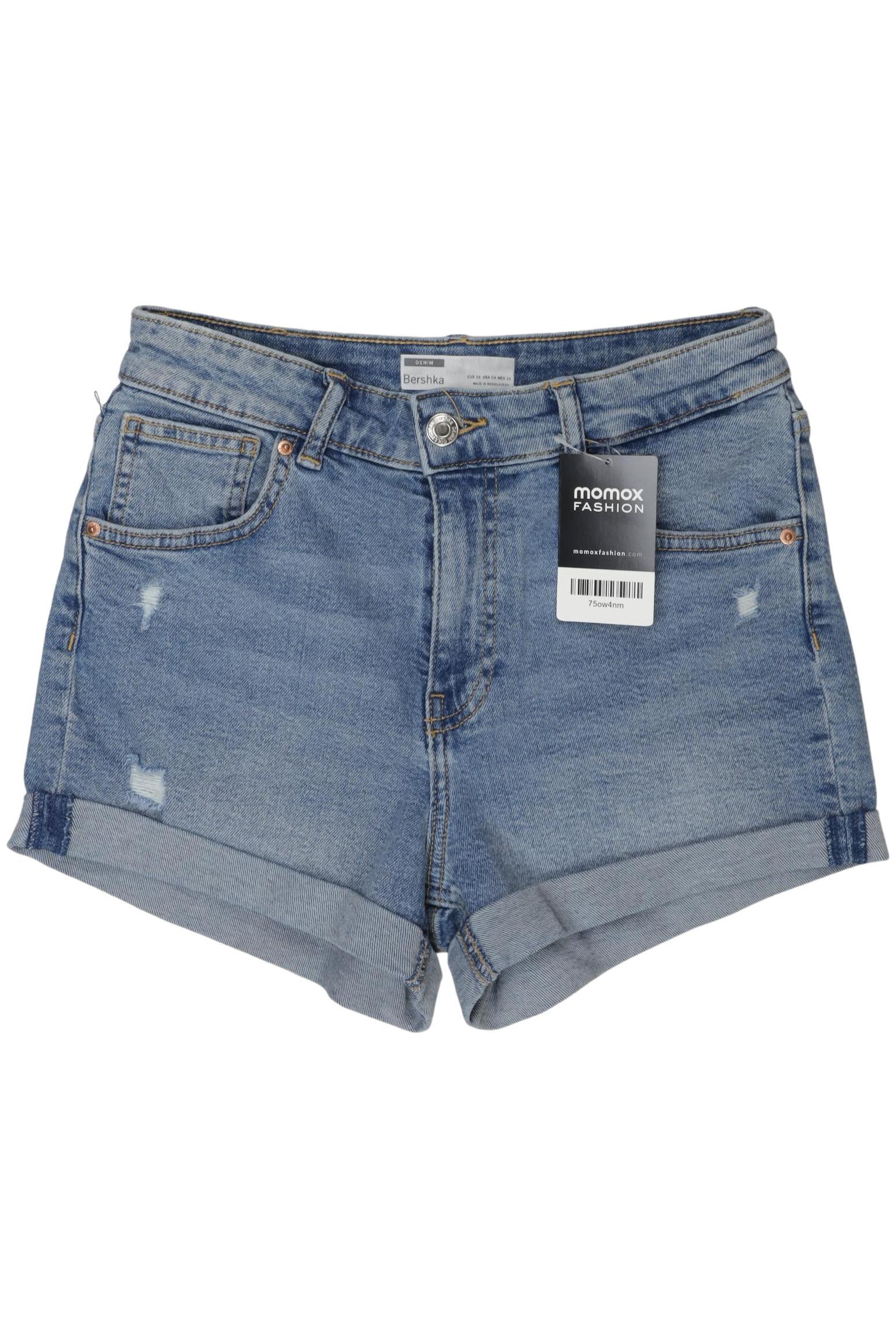 

bershka Damen Shorts, blau, Gr. 36