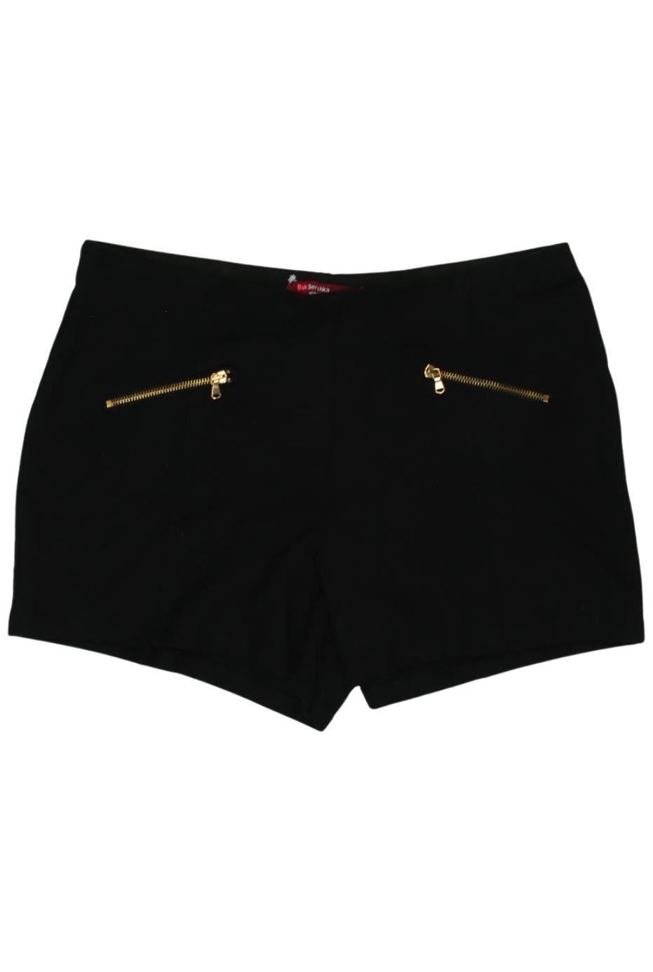 

bershka Damen Shorts, schwarz, Gr. 42