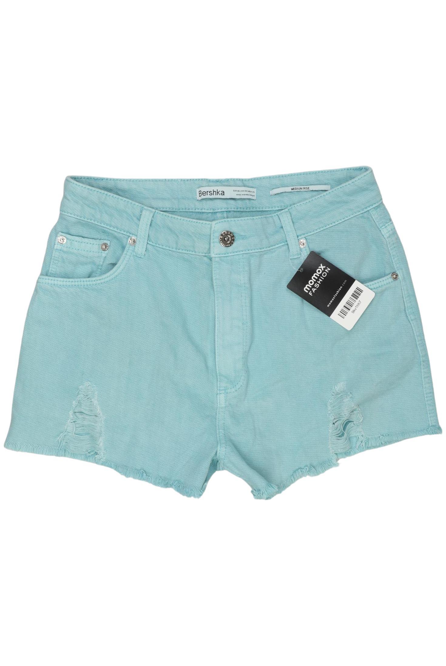 

bershka Damen Shorts, hellblau, Gr. 36