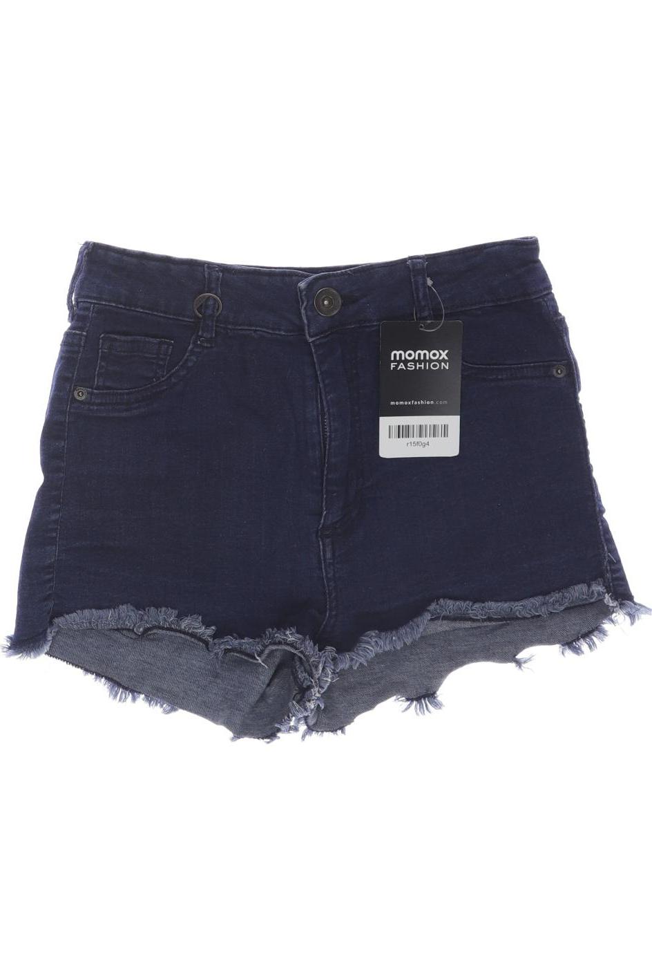 

bershka Damen Shorts, marineblau, Gr. 34