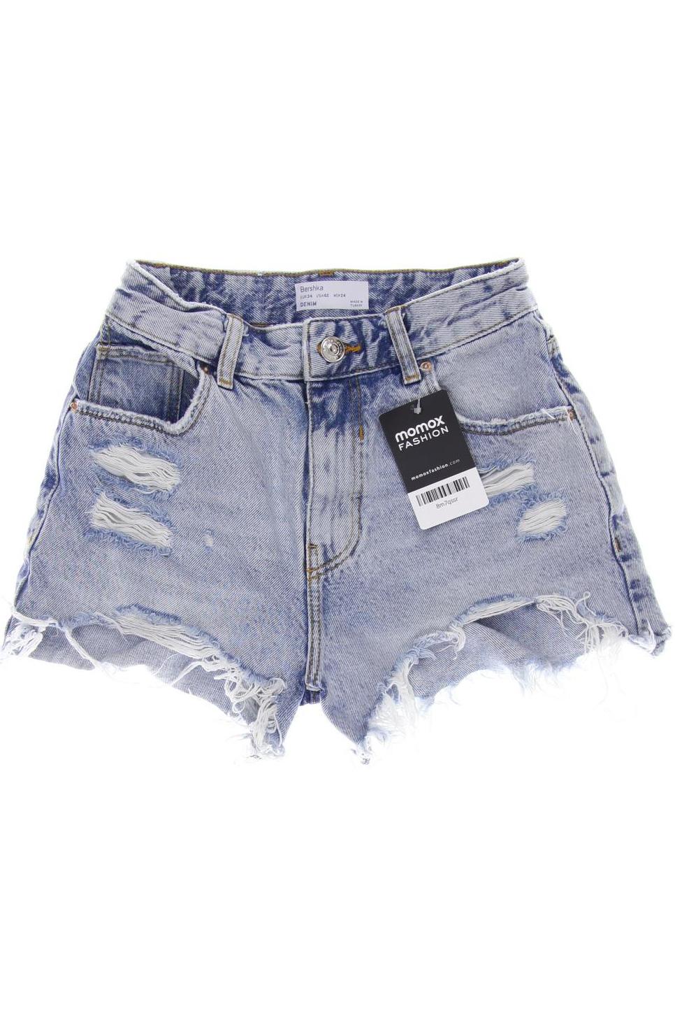 

bershka Damen Shorts, hellblau