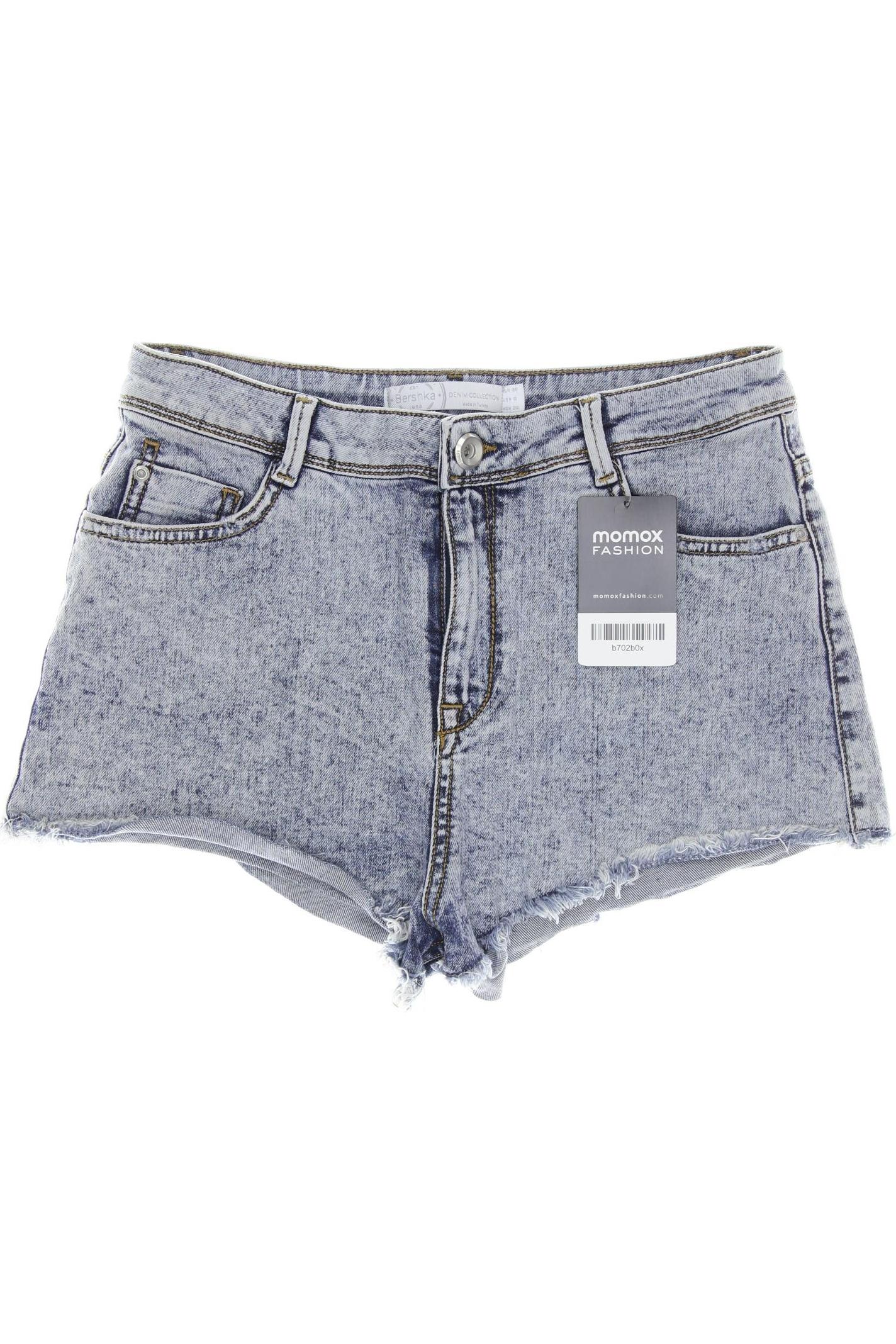 

bershka Damen Shorts, blau, Gr. 38