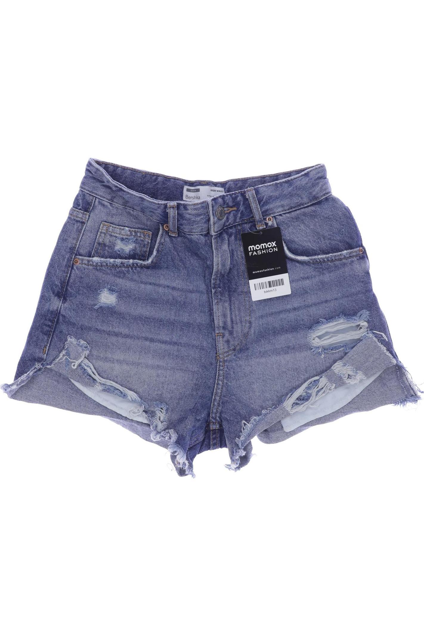 

bershka Damen Shorts, blau